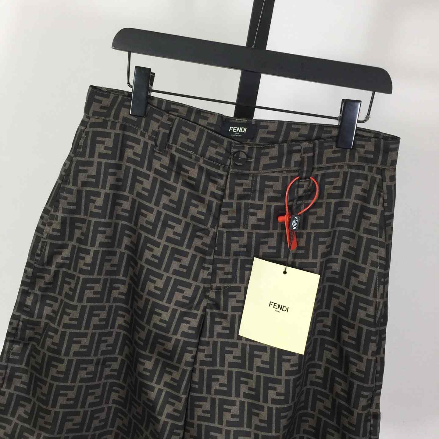 Fendi Brown Silk Short - DesignerGu