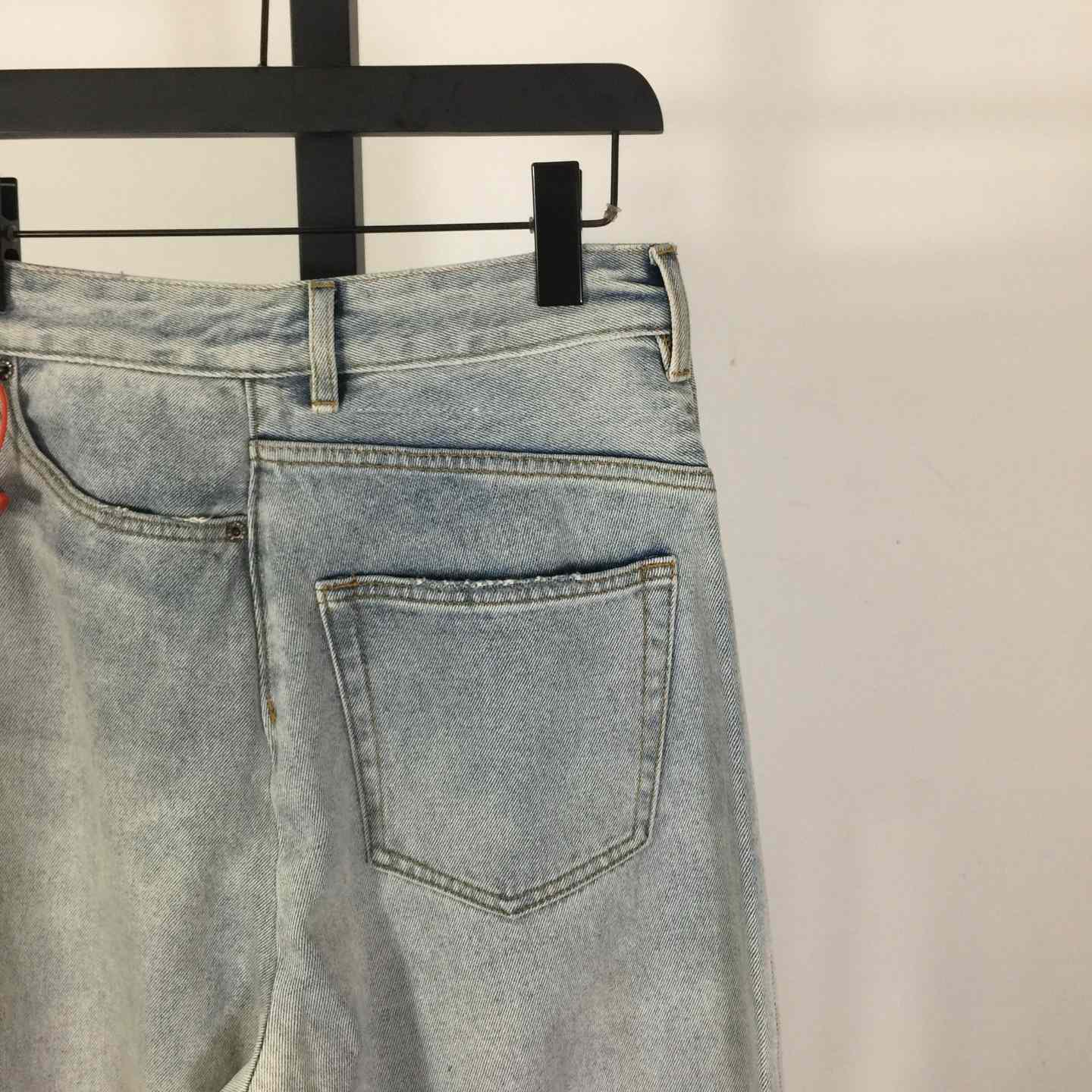 MM6 Maison Margiela Twist Wide Leg Jeans - DesignerGu