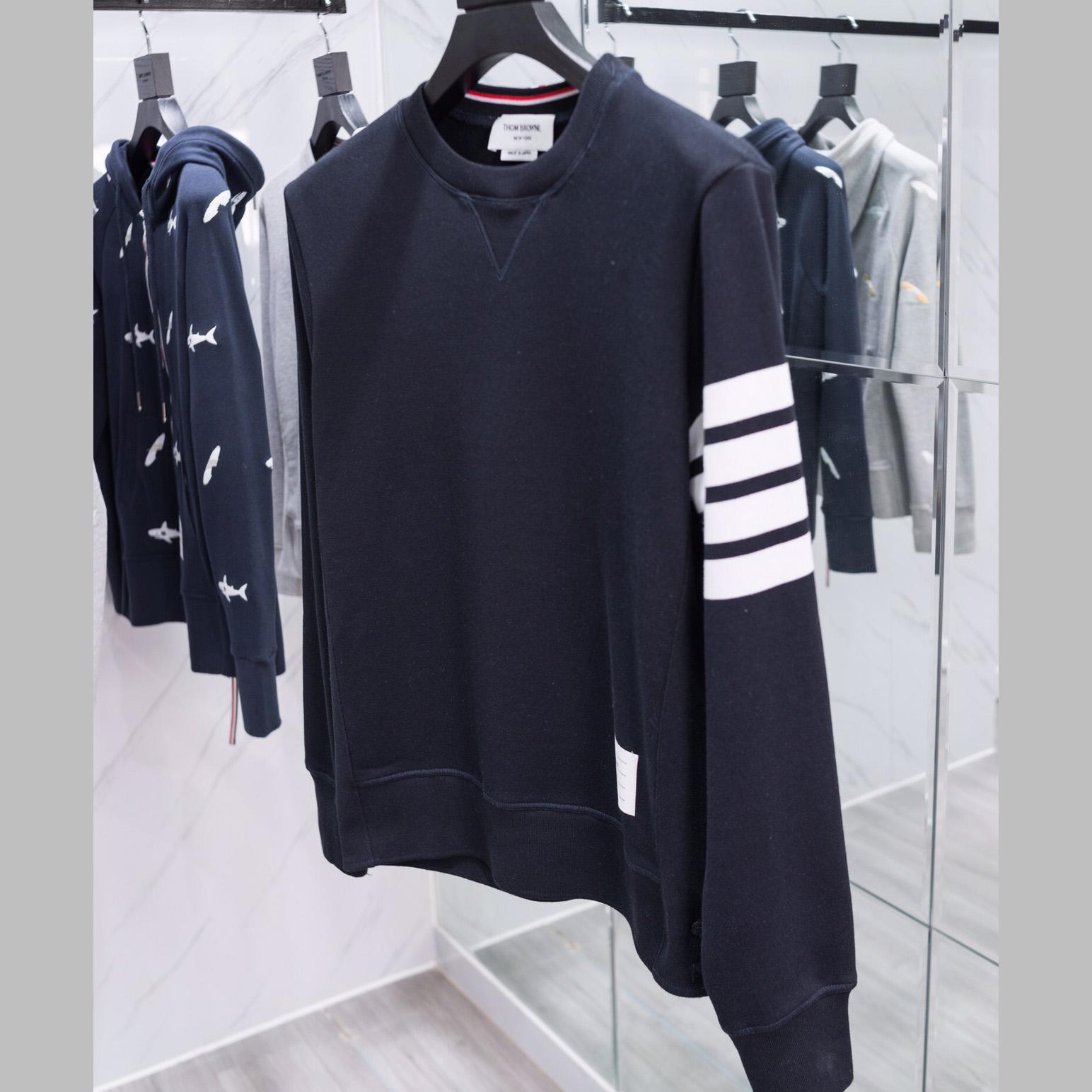 Thom Browne Stripe Sleeve Sweatshirt   TB22 - DesignerGu