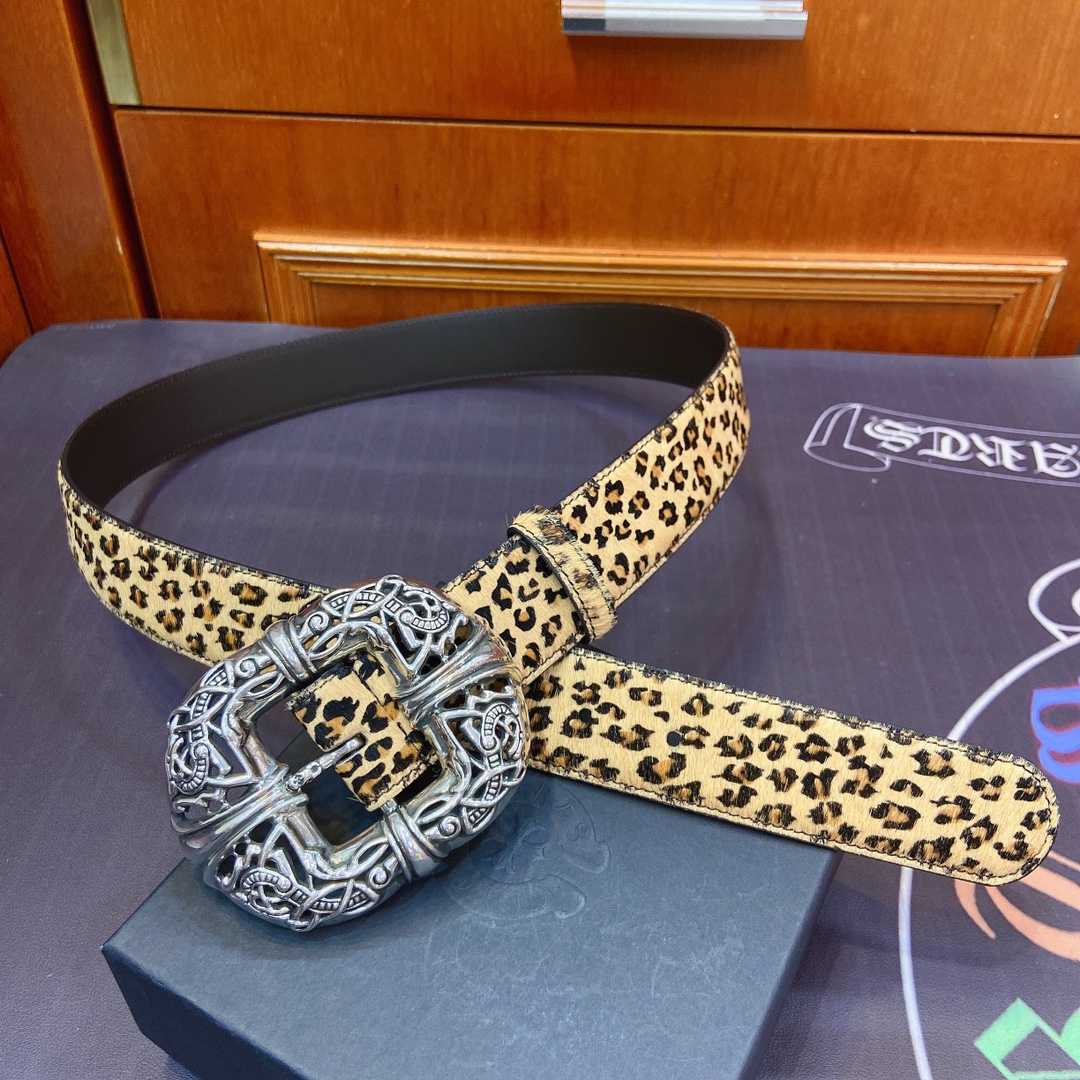 Chrome Hearts Leather Belt   - DesignerGu