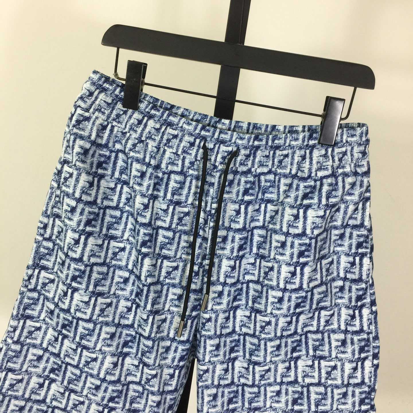 Fendi FF-motif Linen Shorts - DesignerGu