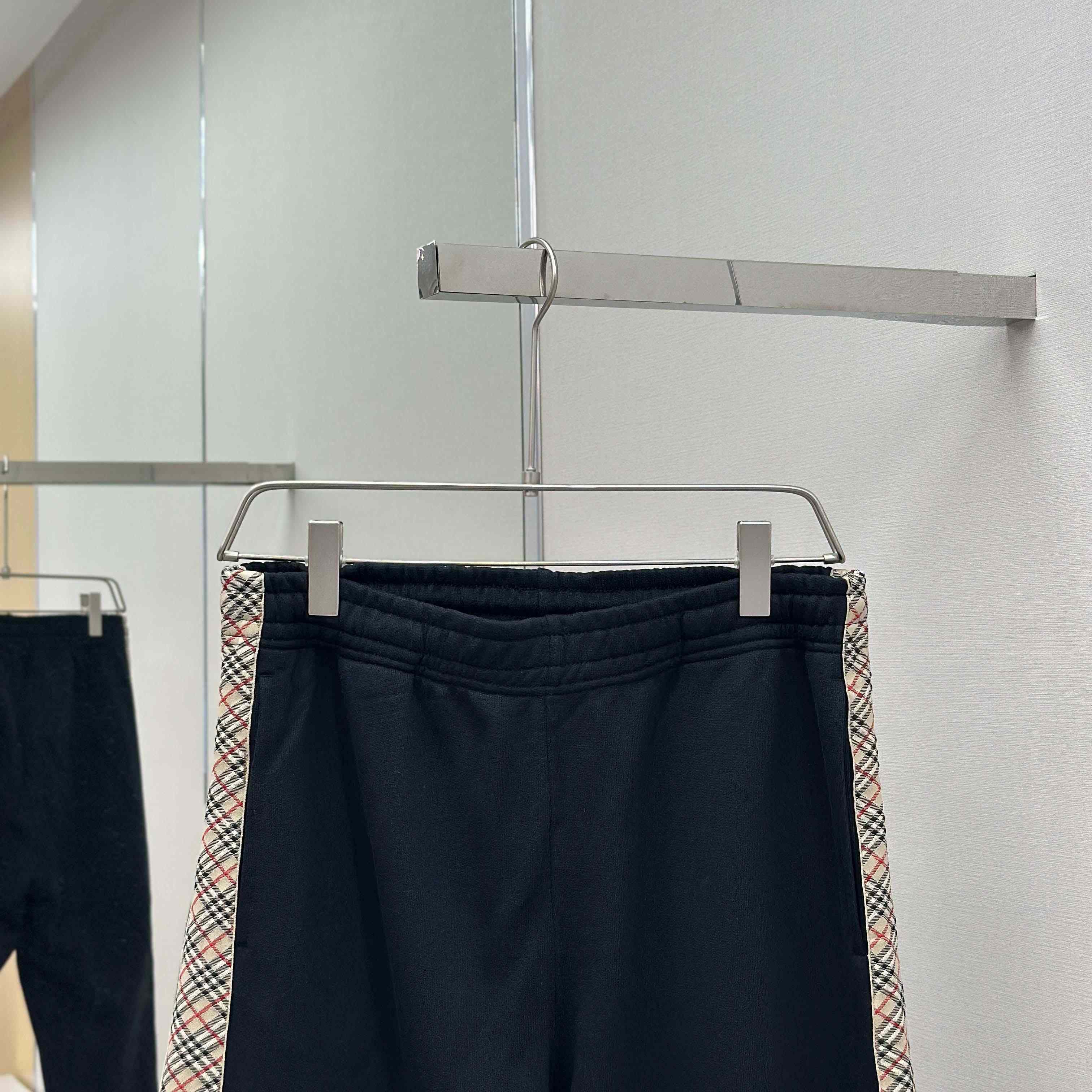 Burberry Check Trim Cotton Jogging Pants - DesignerGu