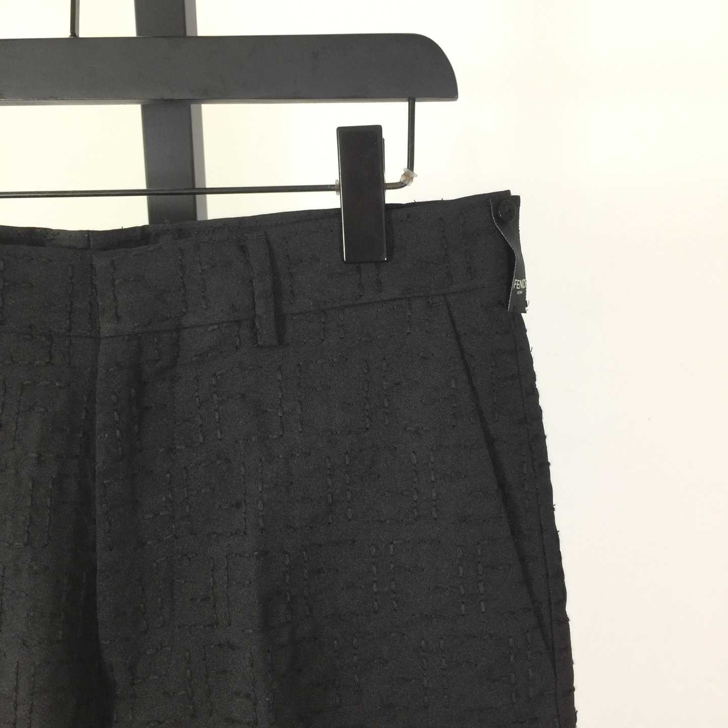 Fendi Black Cotton Shorts - DesignerGu