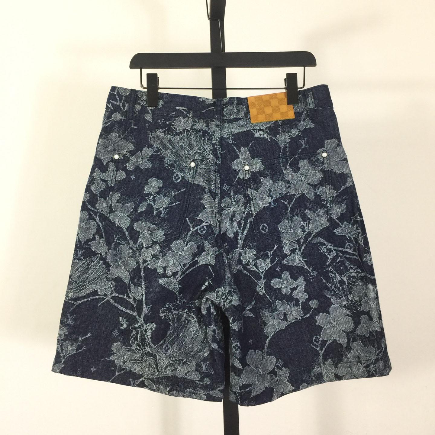 Louis Vuitton Jacquard Denim Shorts  1AHXHP - DesignerGu