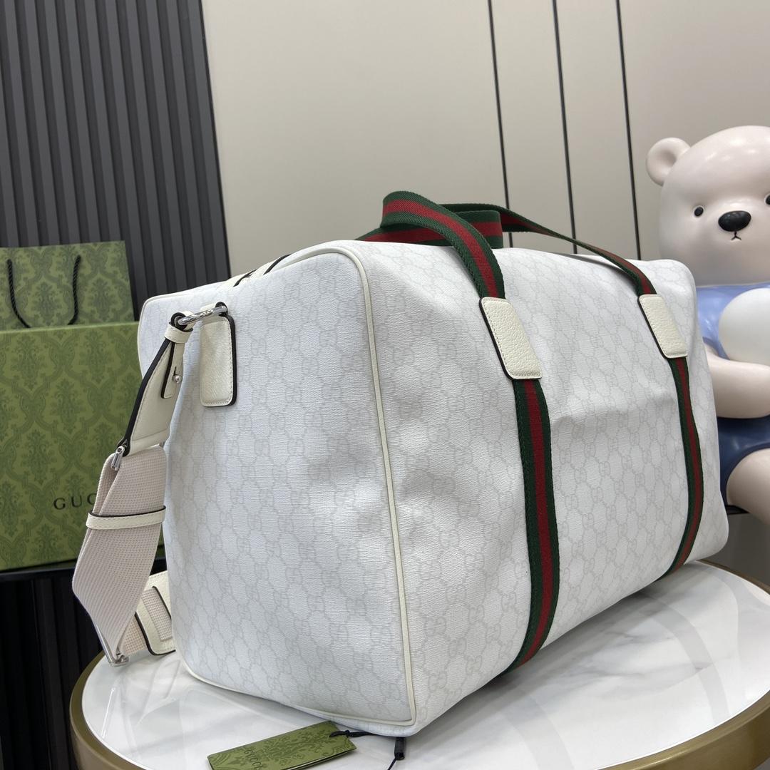 Gucci Medium Duffle Bag With Web - DesignerGu