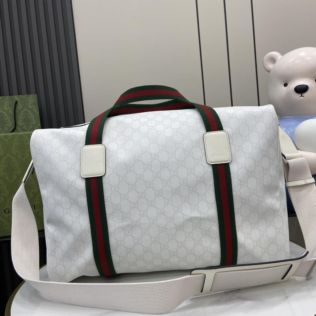 Gucci Medium Duffle Bag With Web - DesignerGu