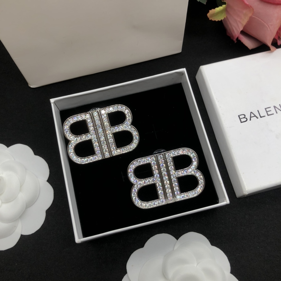 Balenciaga BB Earrings - DesignerGu