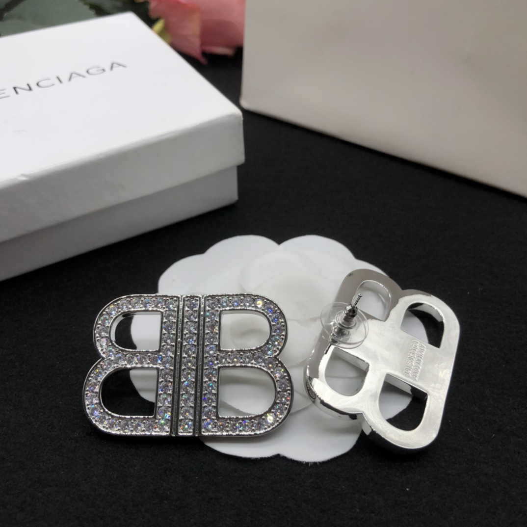 Balenciaga BB Earrings - DesignerGu