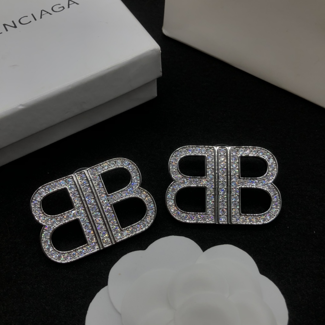 Balenciaga BB Earrings - DesignerGu