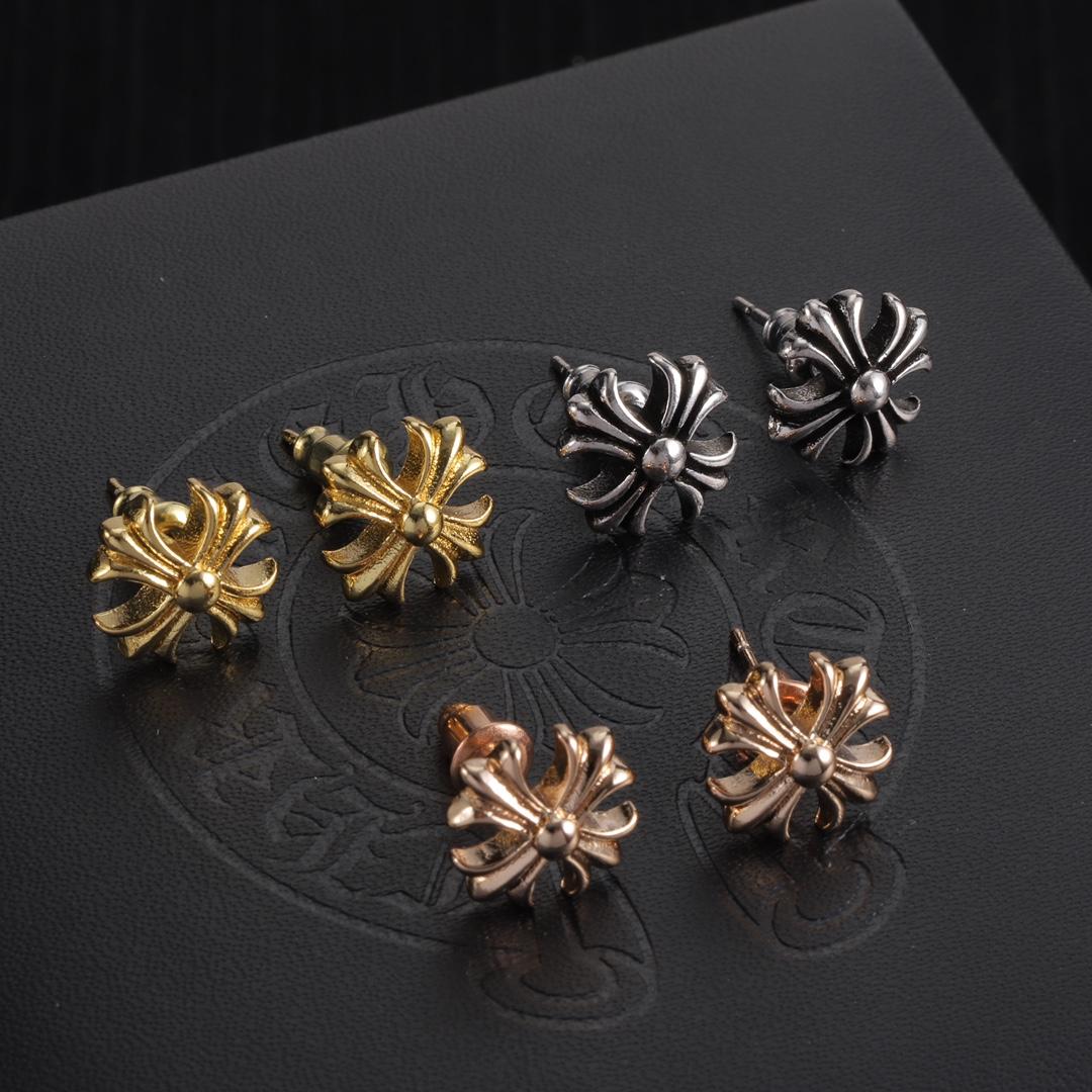 Chrome Heart Earrings - DesignerGu