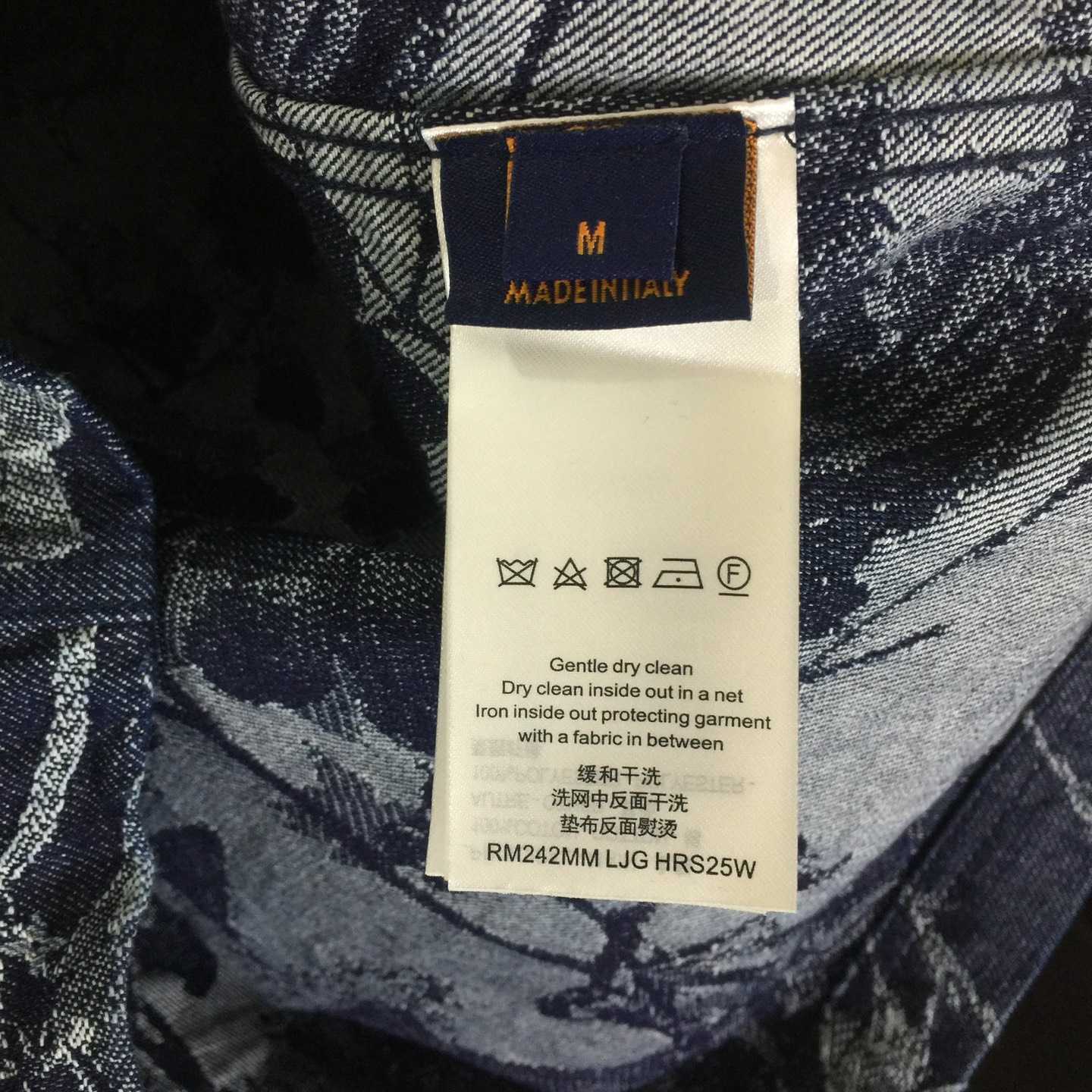 Louis Vuitton Jacquard Denim Short-Sleeved Shirt   1AHXHB - DesignerGu