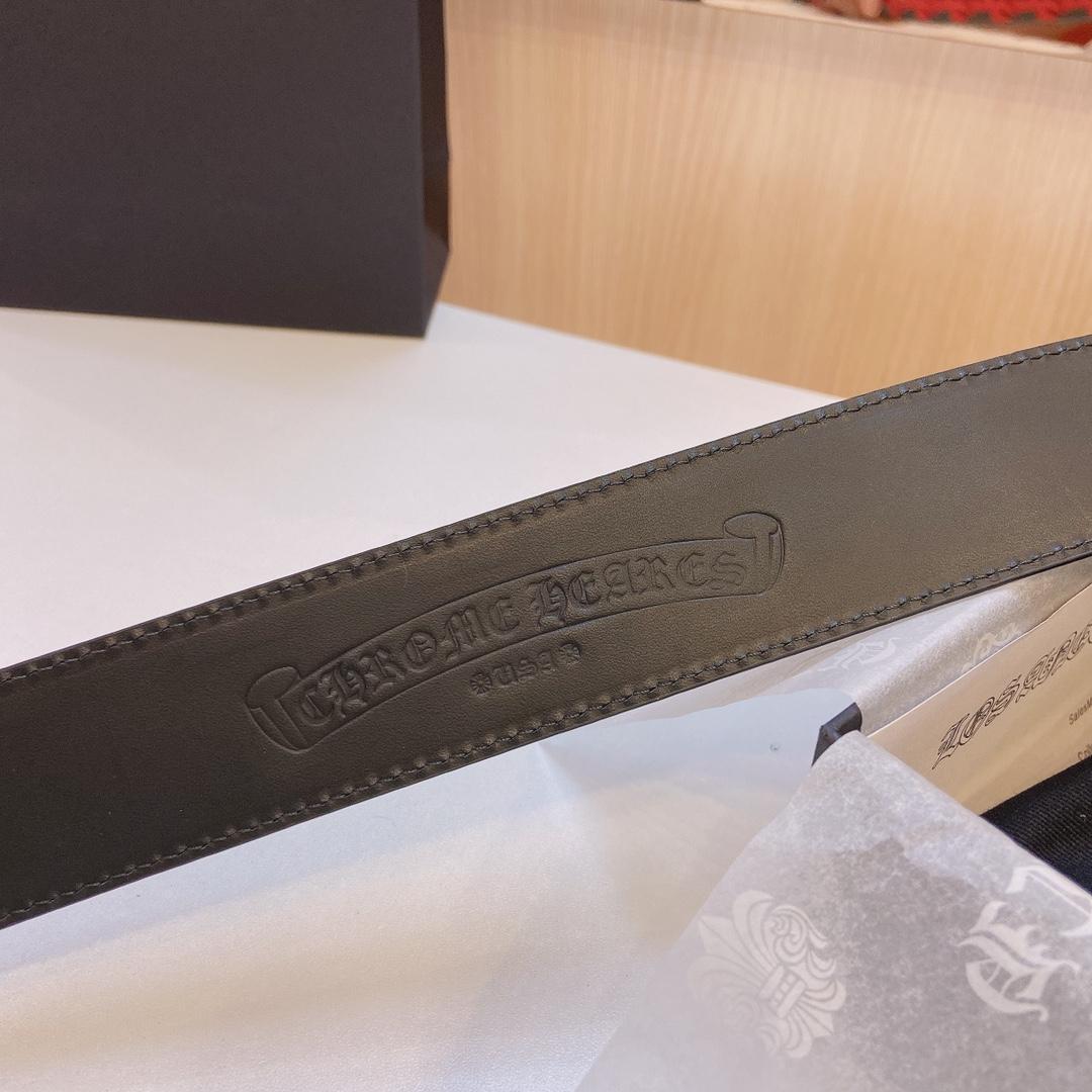 Chrome Hearts Leather Belt    3.8cm - DesignerGu