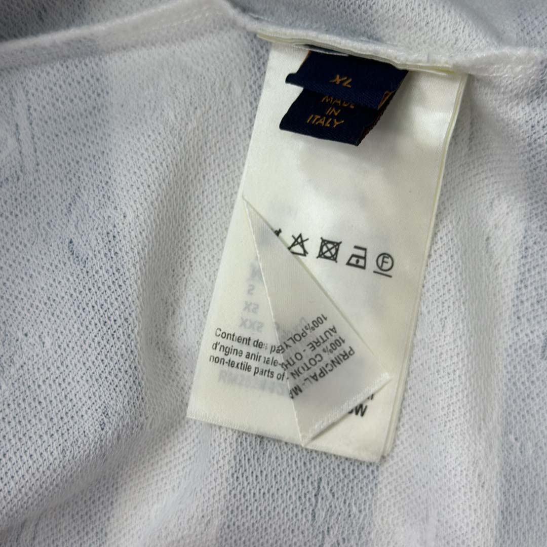 Louis Vuitton Monogram Striped Polo Shirt   1AHWB6 - DesignerGu