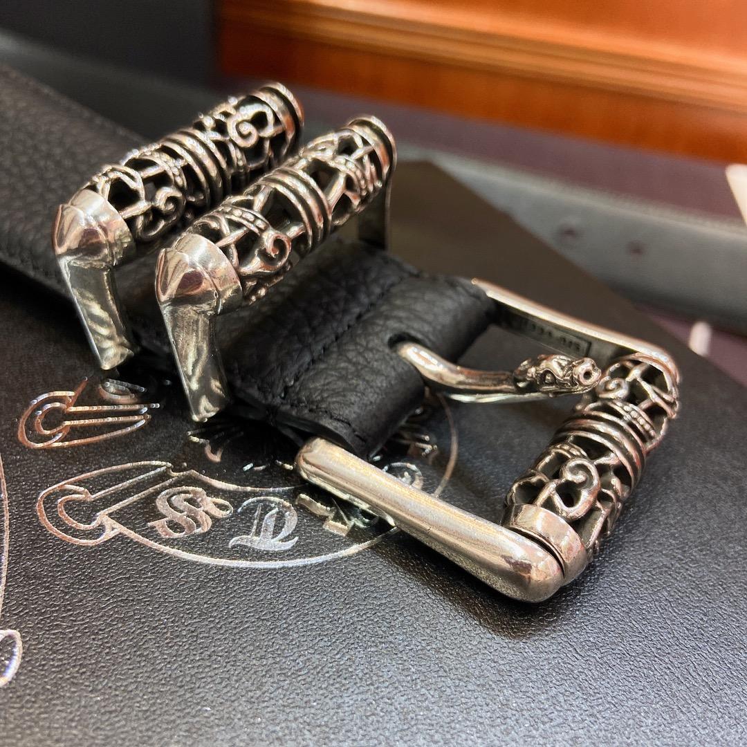 Chrome Hearts Leather Belt   - DesignerGu