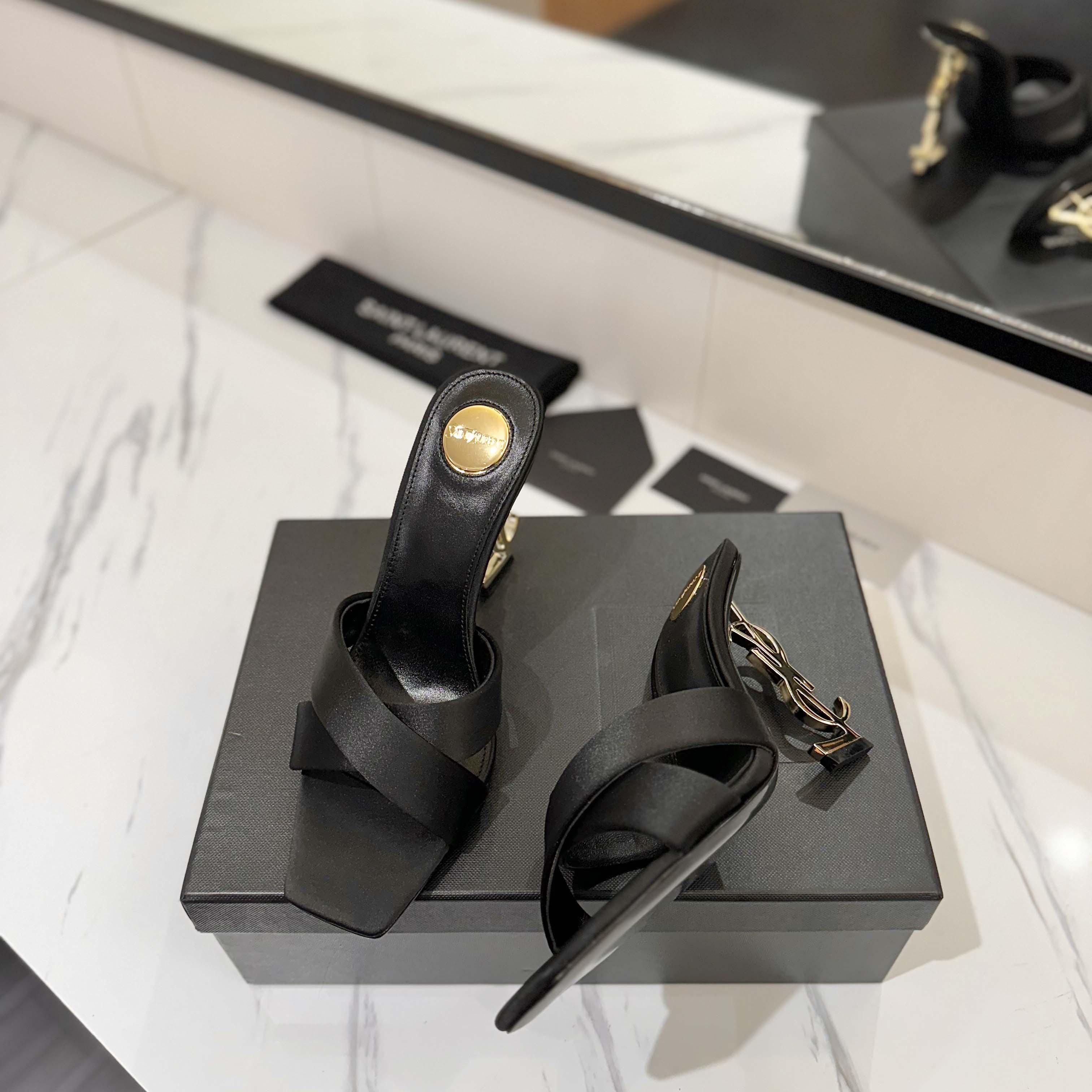 Saint Laurent 105mm Sandals - DesignerGu