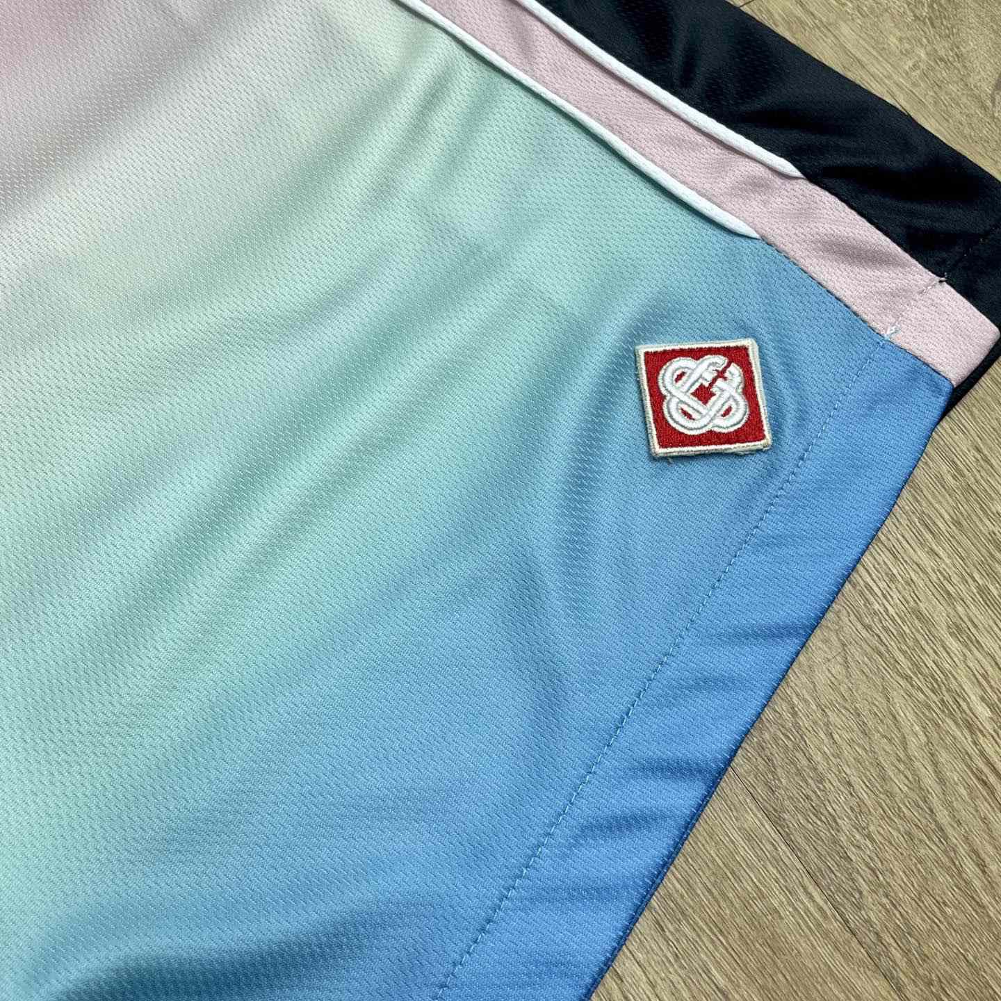 Casablanca Pastel Gradient Football Shorts   C1006 - DesignerGu