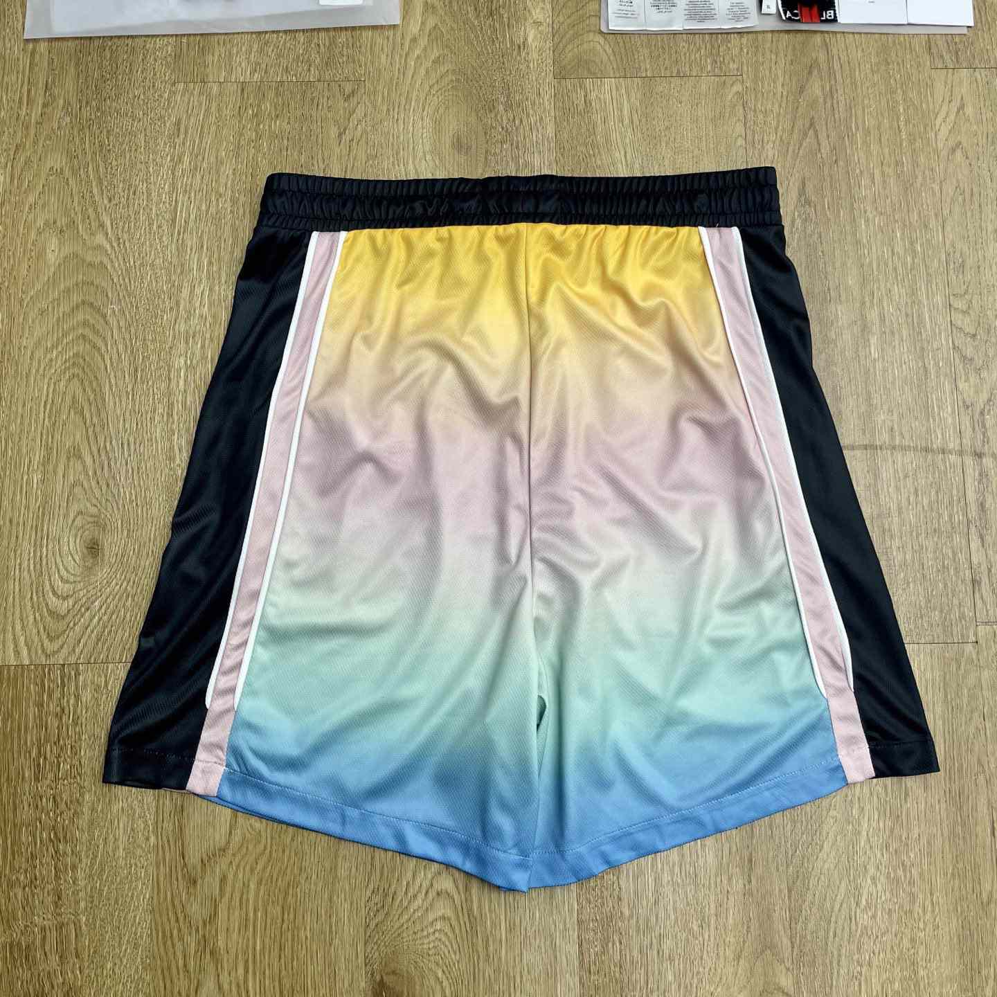 Casablanca Pastel Gradient Football Shorts   C1006 - DesignerGu