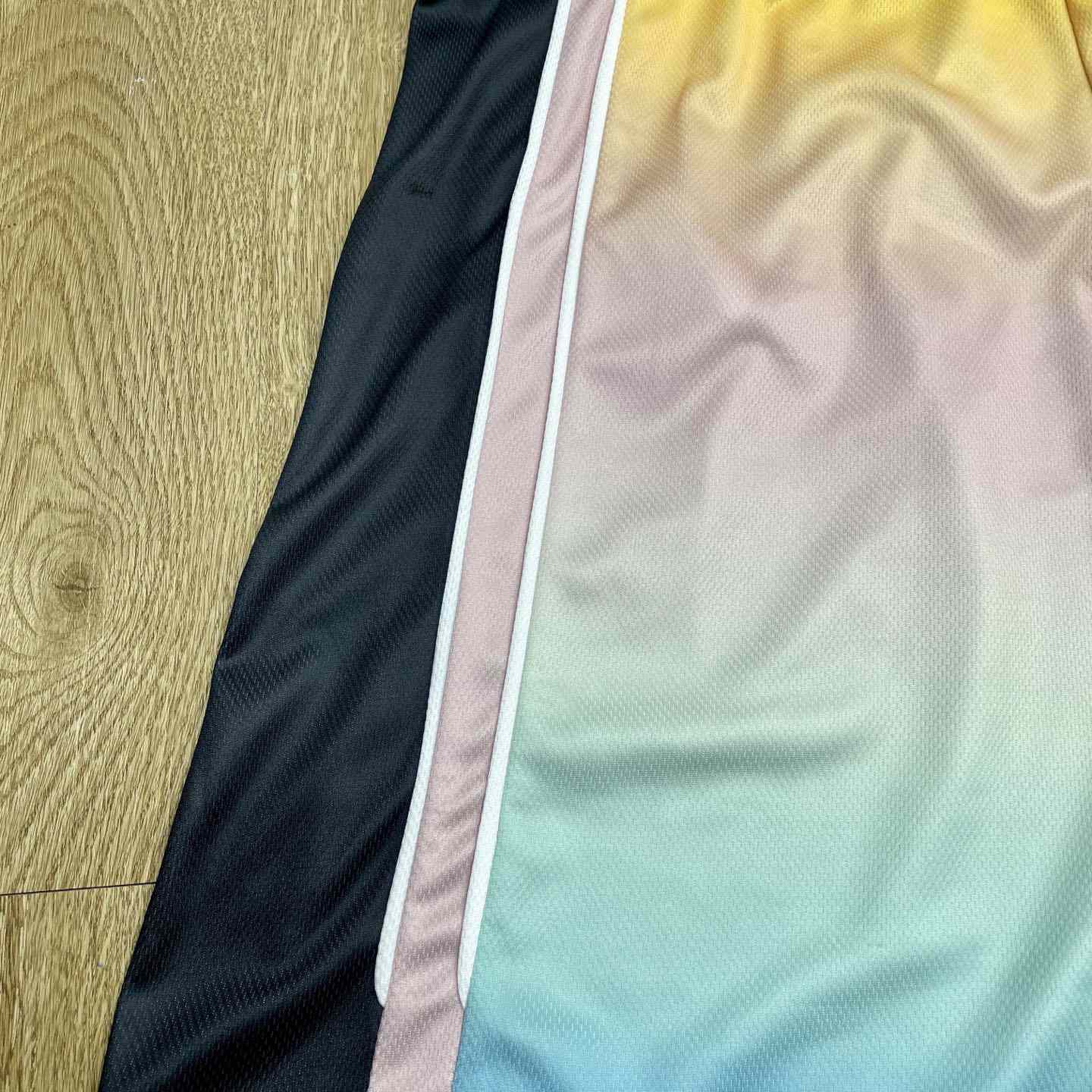 Casablanca Pastel Gradient Football Shorts   C1006 - DesignerGu