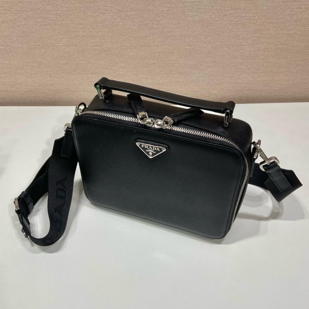 Prada Medium Prada Brique Saffiano Leather Bag - DesignerGu