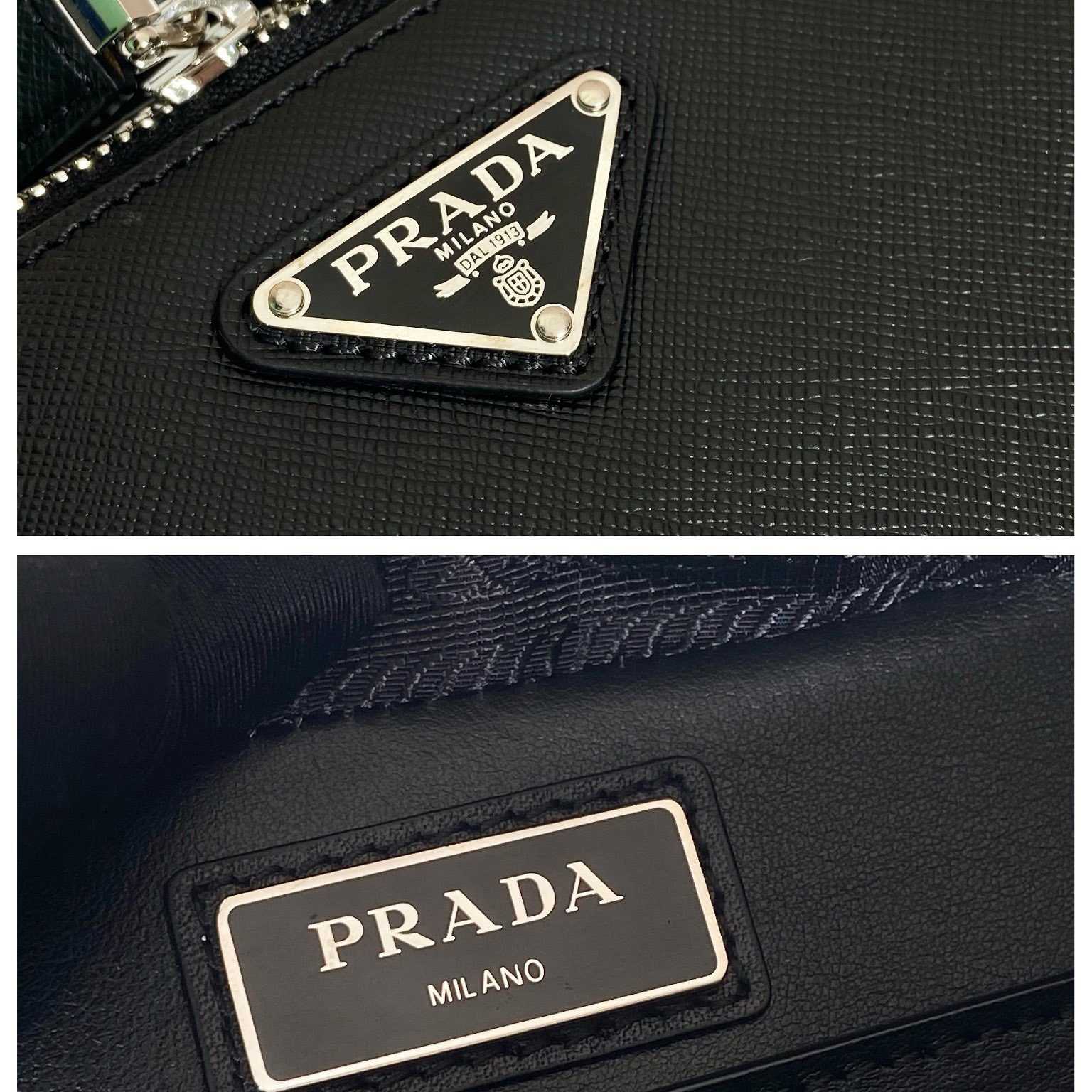 Prada Medium Prada Brique Saffiano Leather Bag - DesignerGu