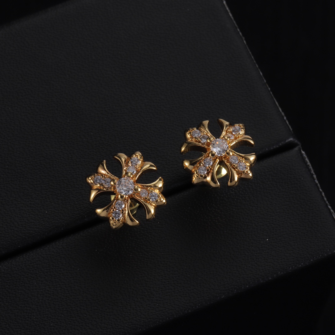 Chrome Heart Earrings - DesignerGu