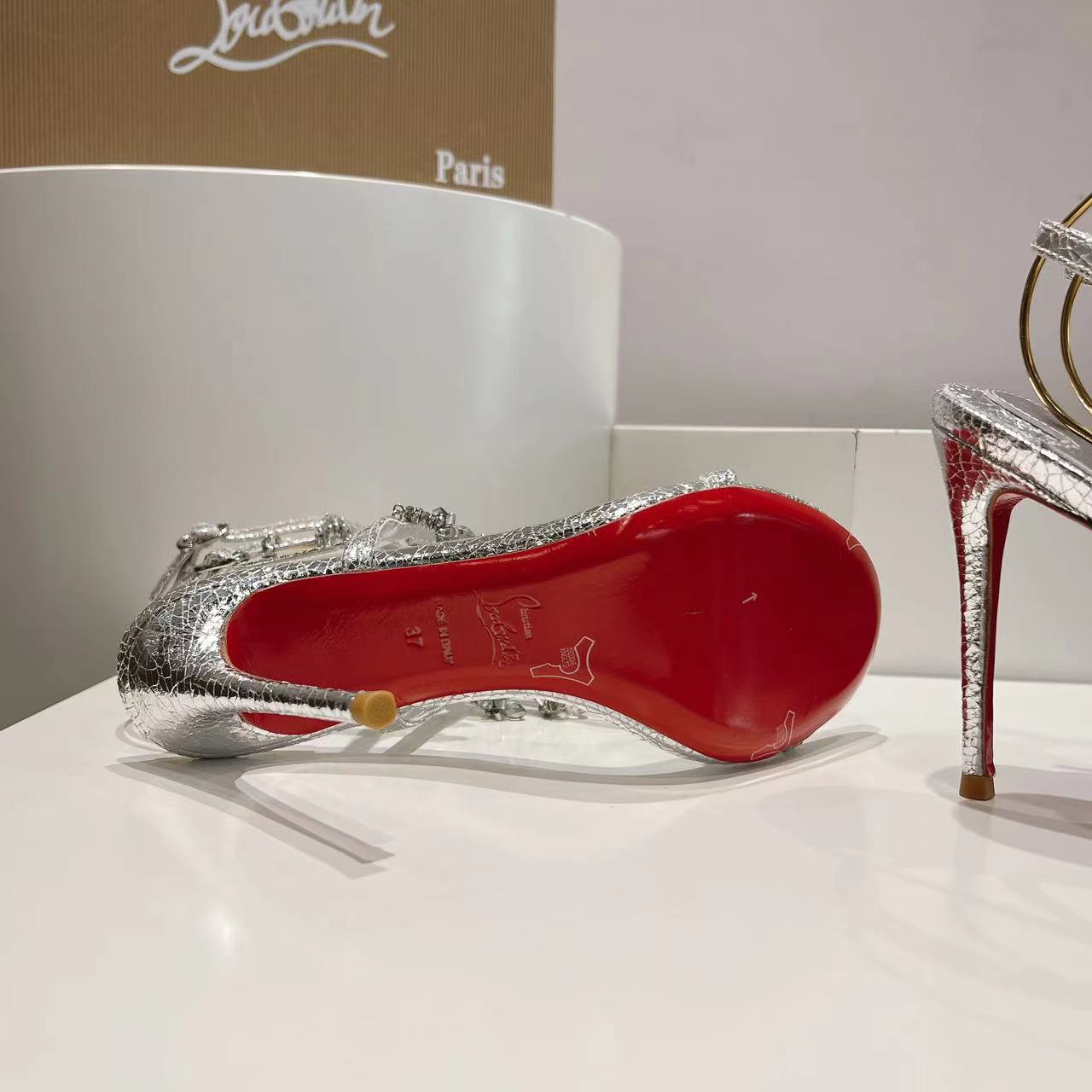 Christian Louboutin 110mm Bombina Pampila sandals - DesignerGu