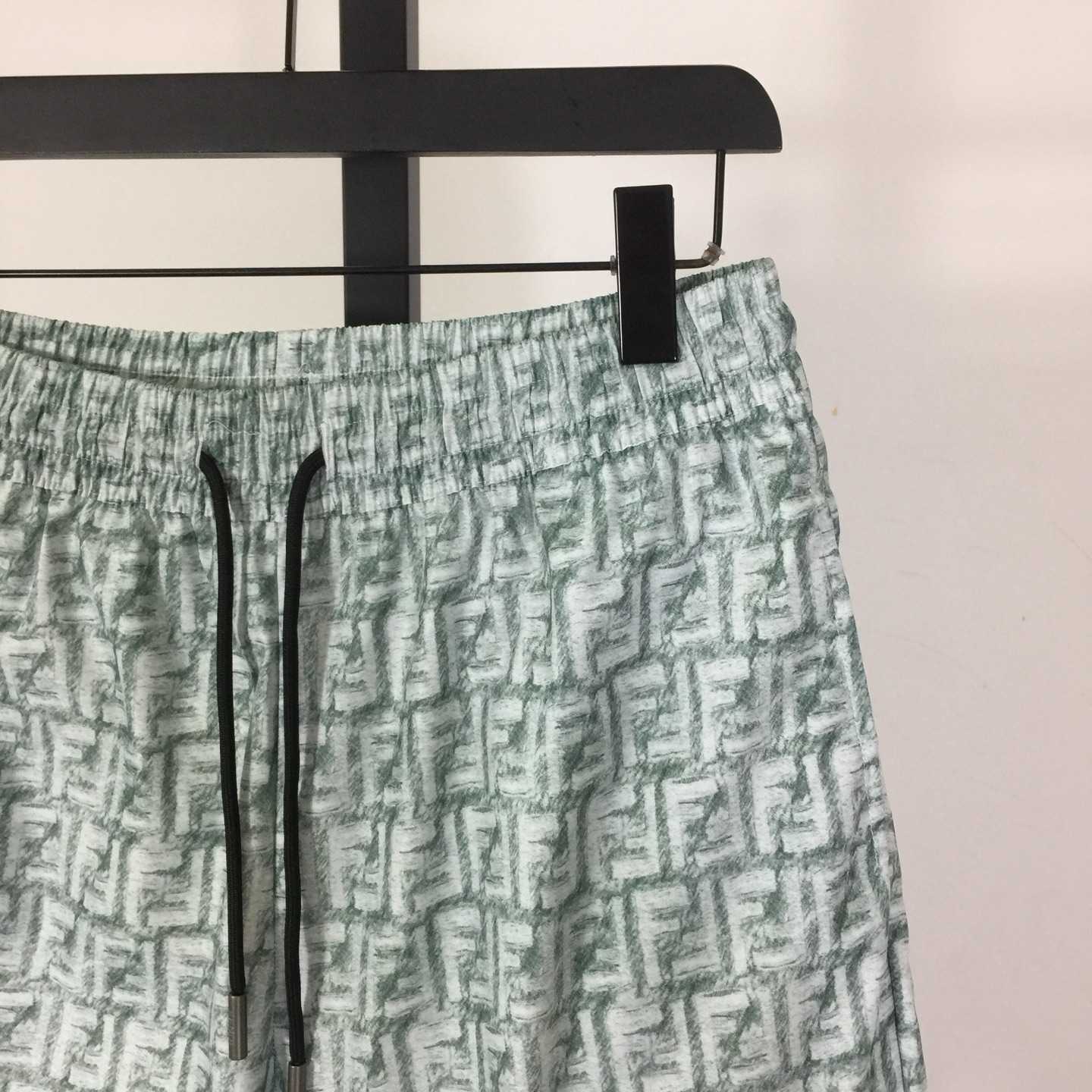Fendi FF-motif Linen Shorts - DesignerGu