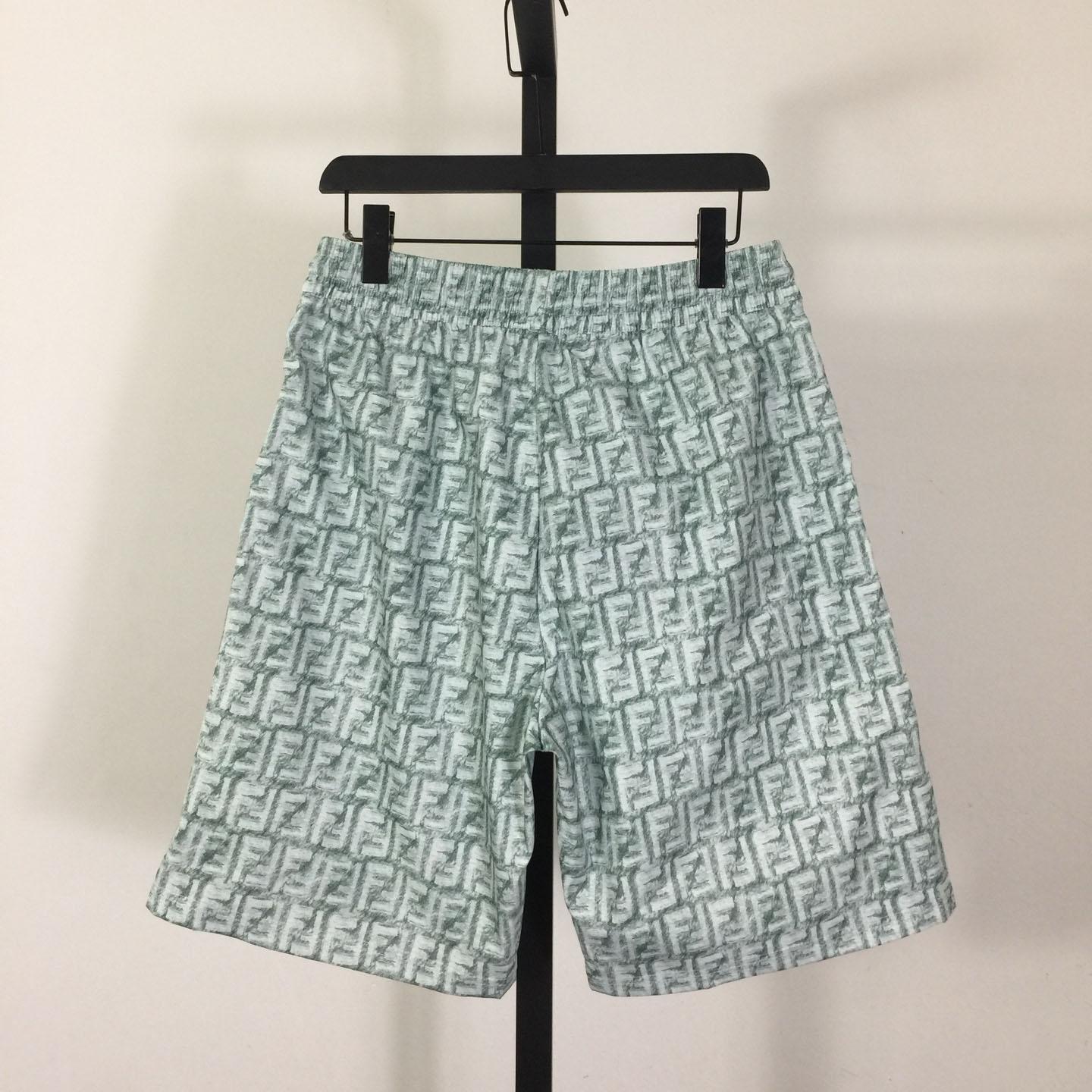 Fendi FF-motif Linen Shorts - DesignerGu