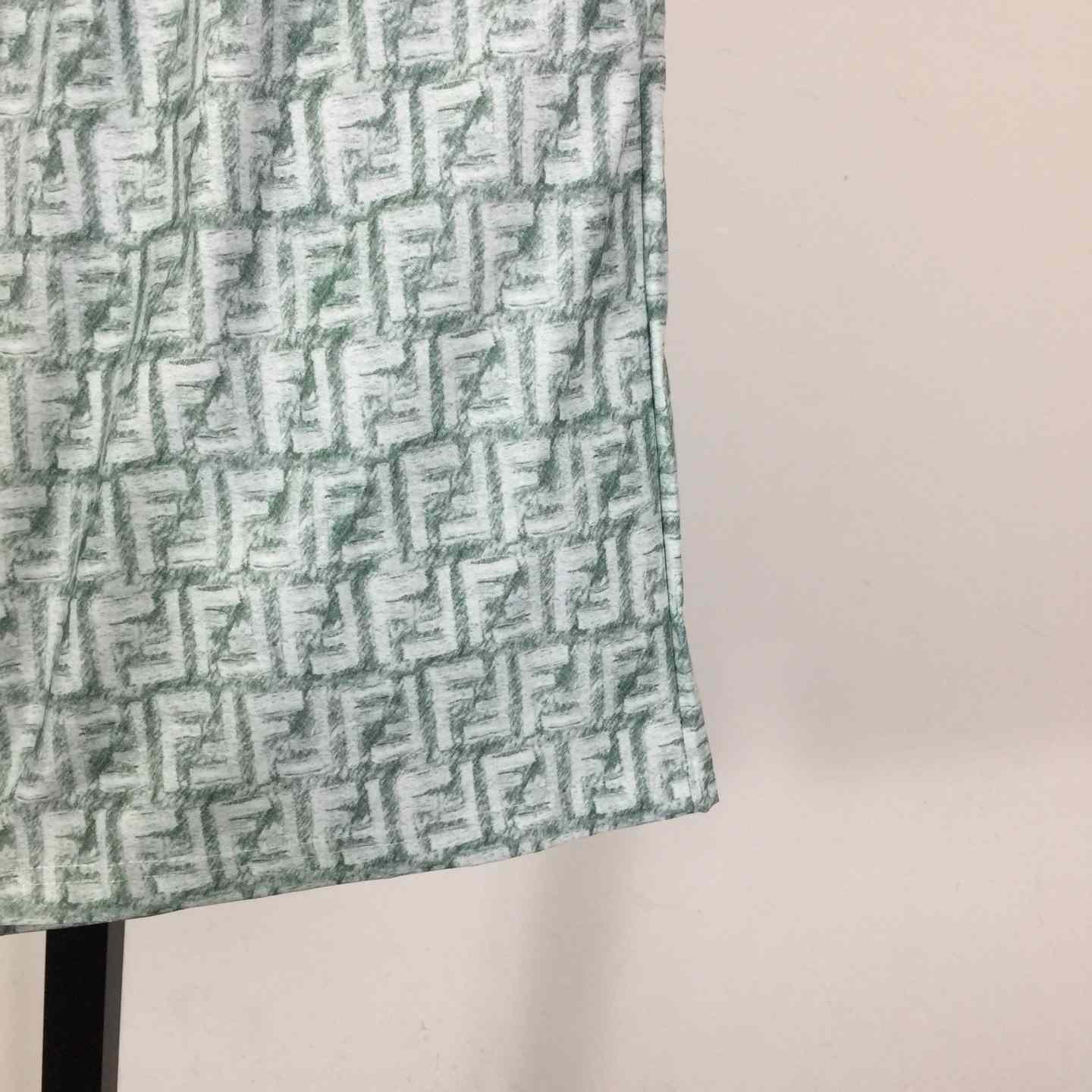 Fendi FF-motif Linen Shorts - DesignerGu