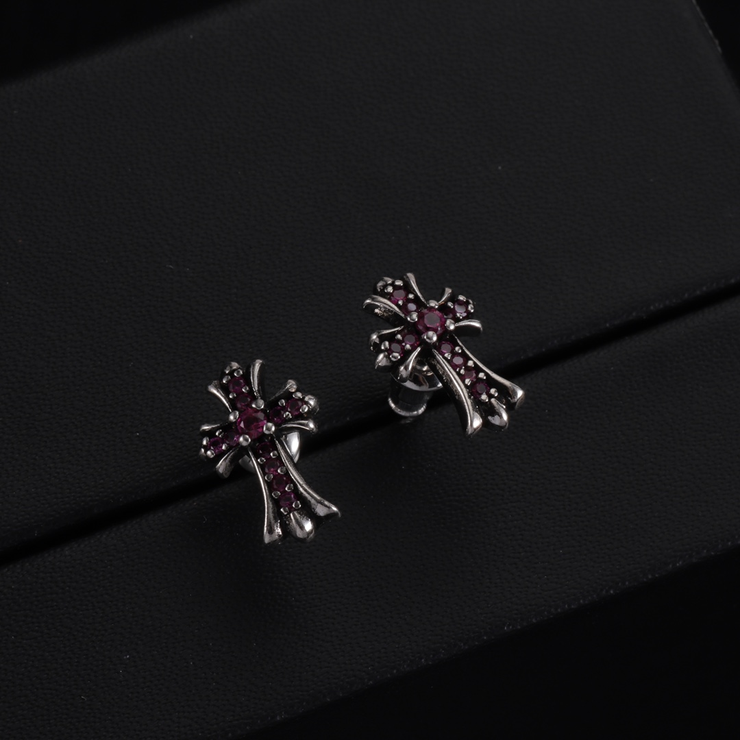 Chrome Heart Earrings - DesignerGu