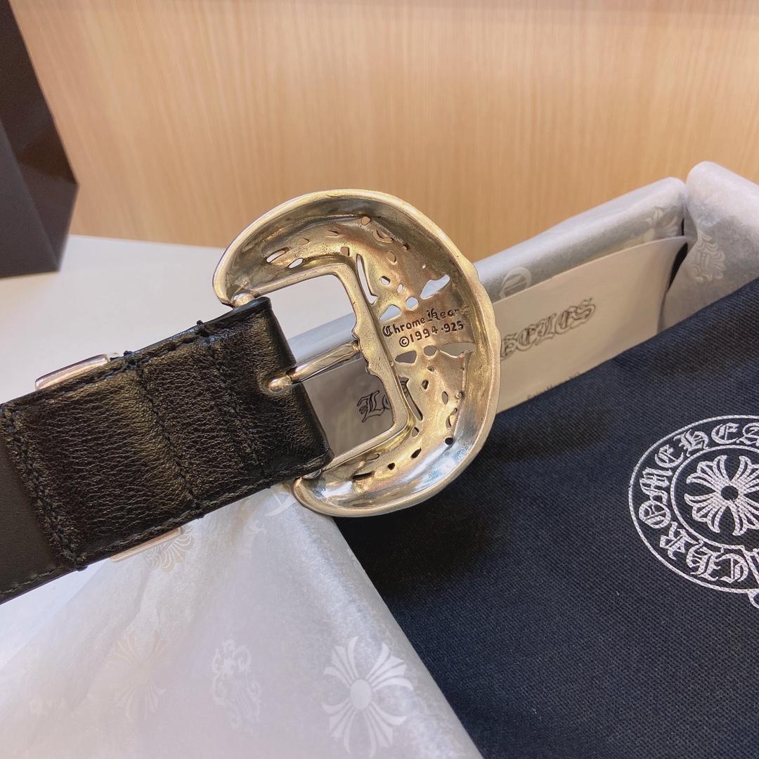 Chrome Hearts Leather Belt    3.8cm - DesignerGu