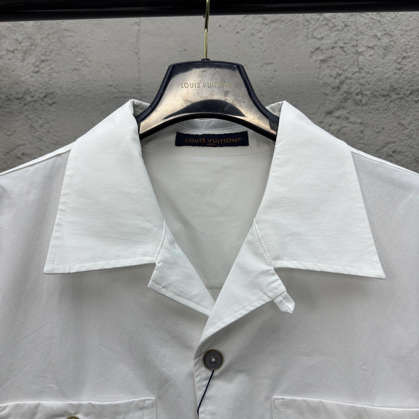 Louis Vuitton Signature Short-Sleeved Cotton Shirt   1AHCHO - DesignerGu