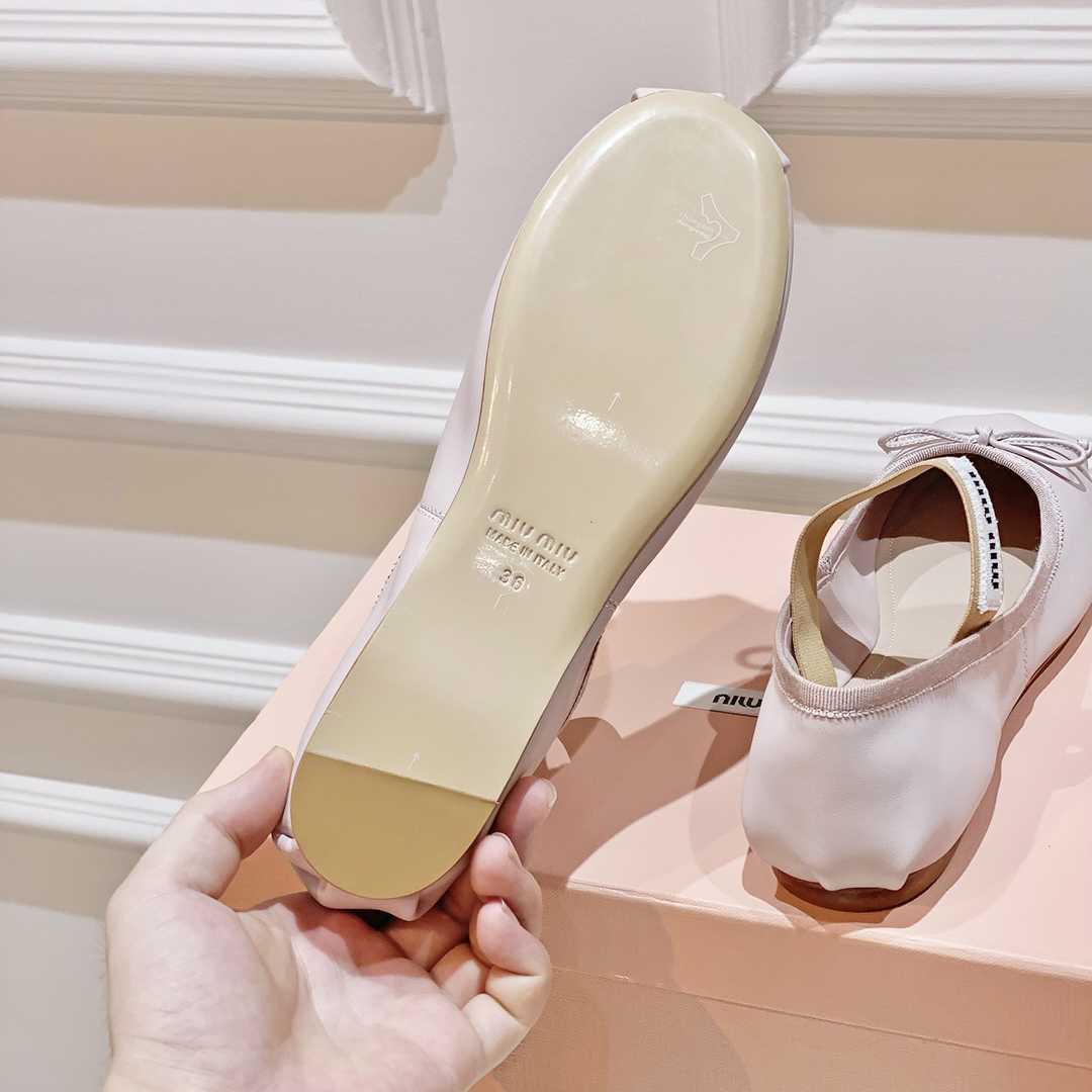Miu Miu Satin Bow Ballerina Flats(50% Off Sale) xz724 - DesignerGu