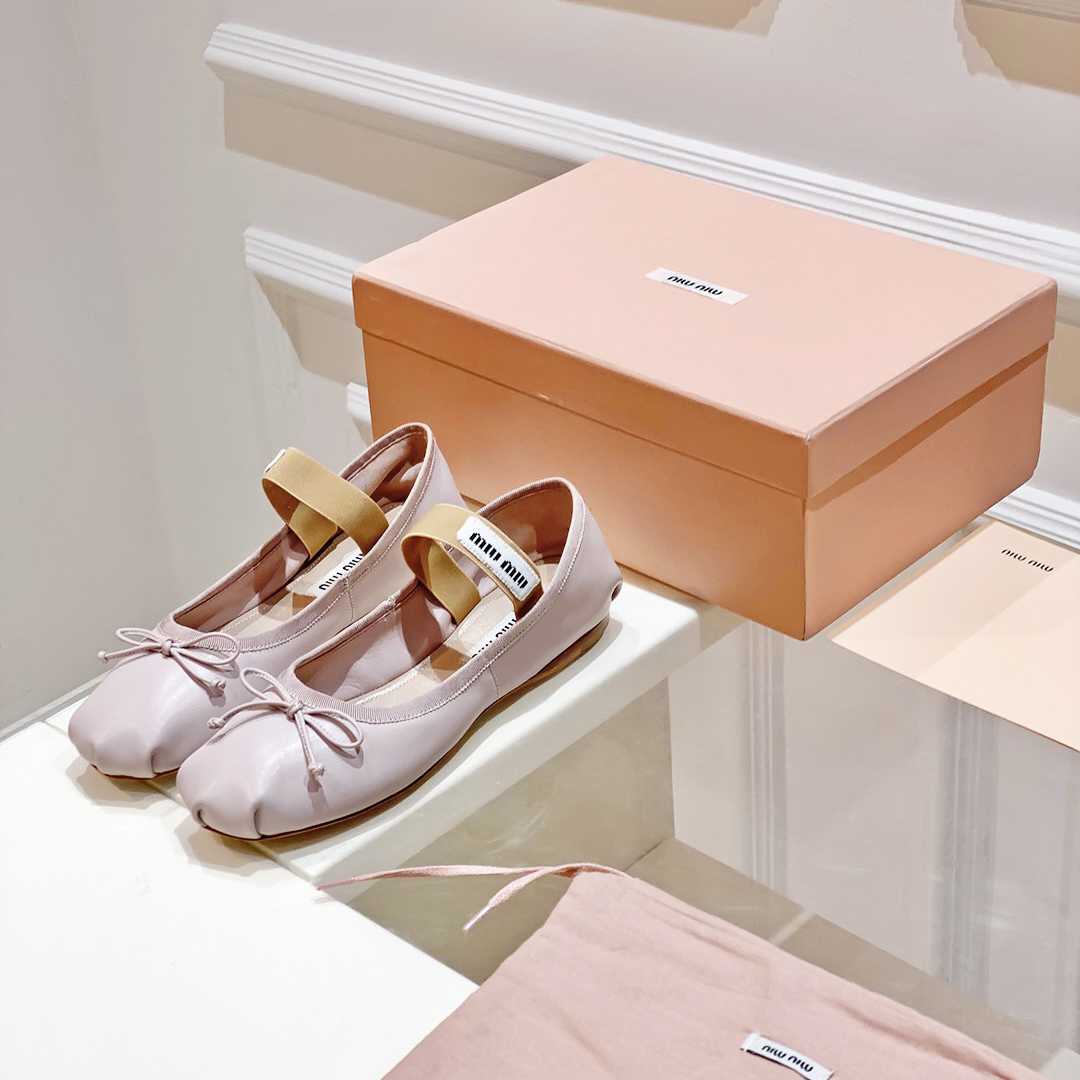 Miu Miu Satin Bow Ballerina Flats(50% Off Sale) xz724 - DesignerGu