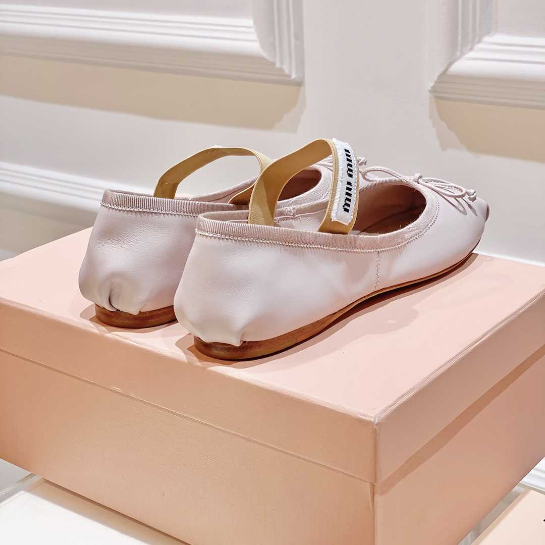 Miu Miu Satin Bow Ballerina Flats(50% Off Sale) xz724 - DesignerGu
