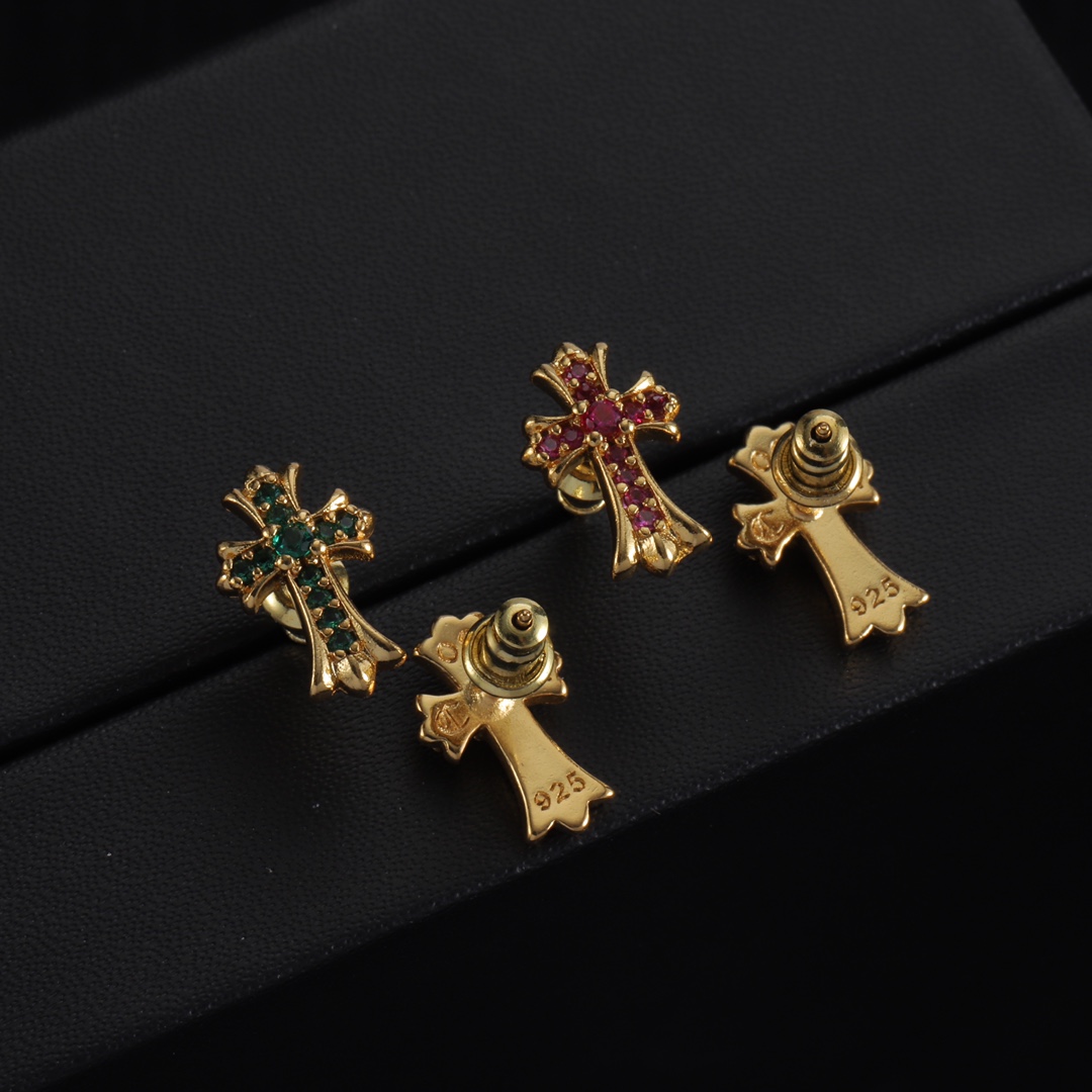 Chrome Heart Earrings - DesignerGu