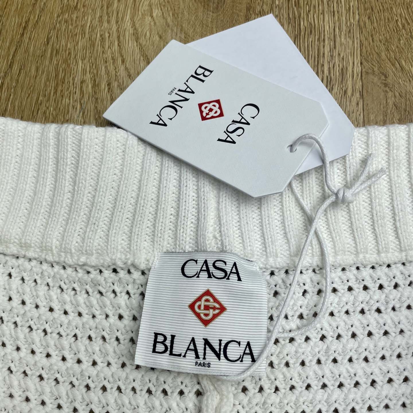 Casablanca Wavy Knit Cotton Shorts     Z6010 - DesignerGu