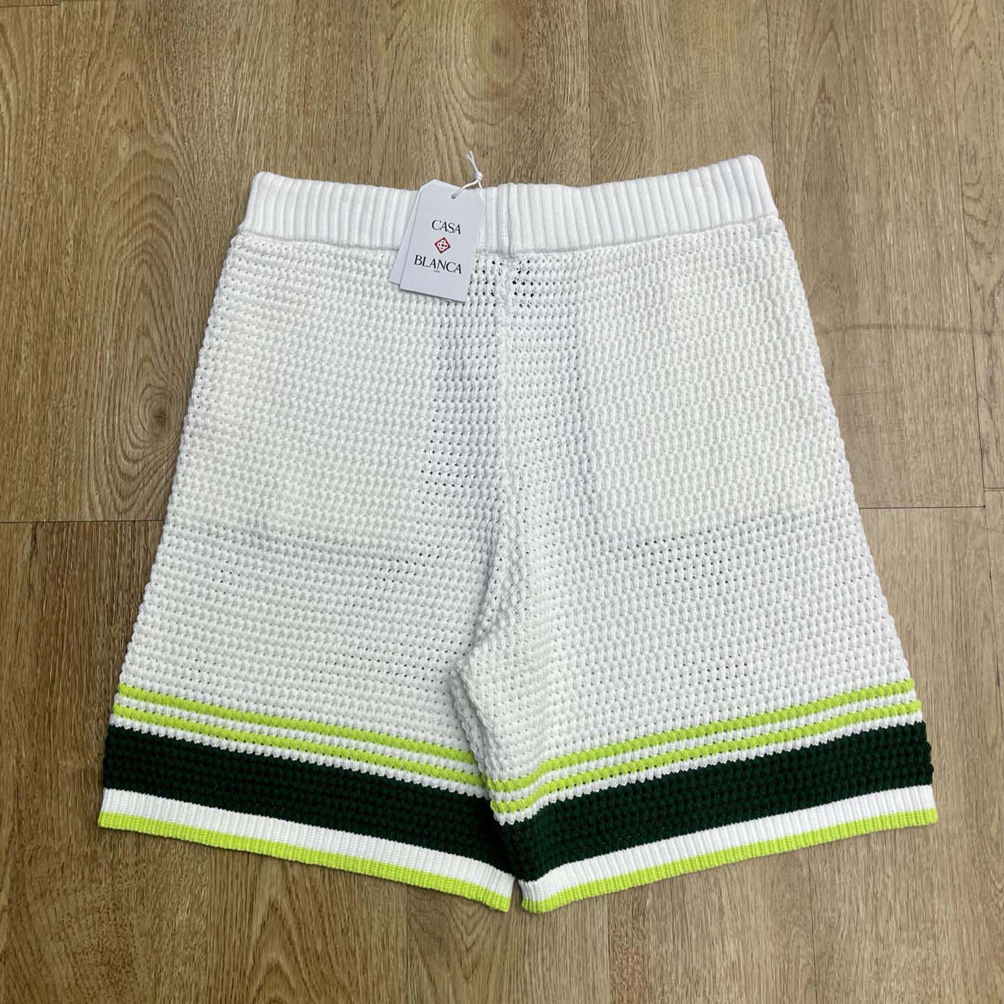 Casablanca Wavy Knit Cotton Shorts     Z6010 - DesignerGu