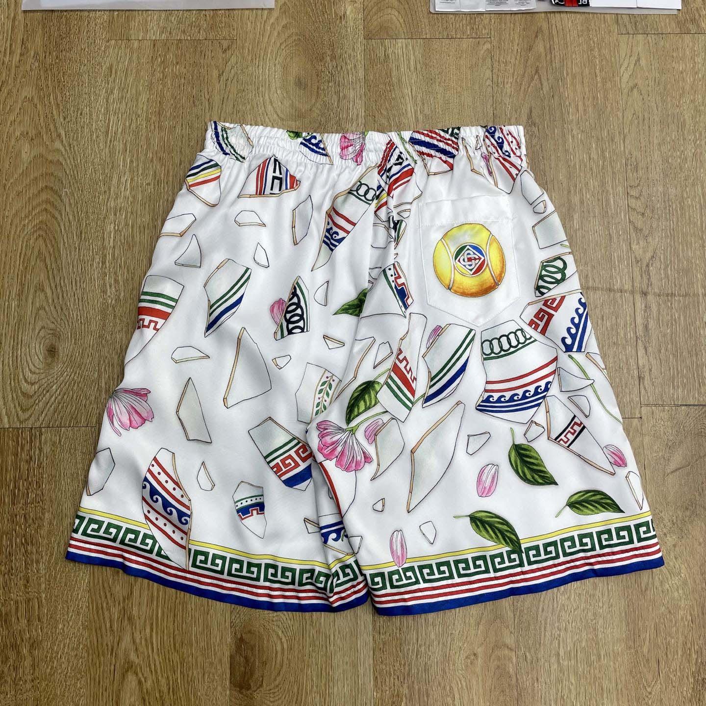 Casablanca Drawstring Shorts   CA3532 - DesignerGu