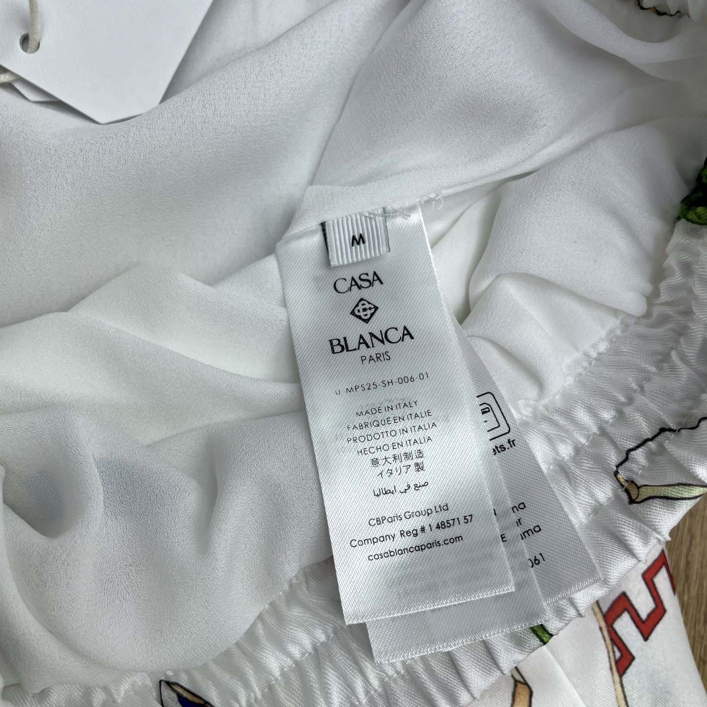 Casablanca Drawstring Shorts   CA3532 - DesignerGu