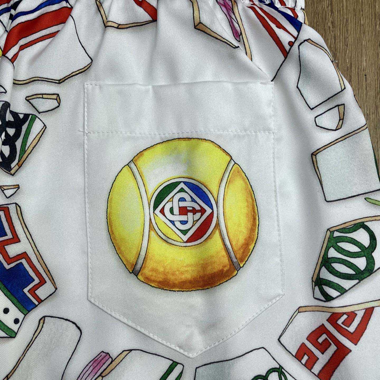 Casablanca Drawstring Shorts   CA3532 - DesignerGu