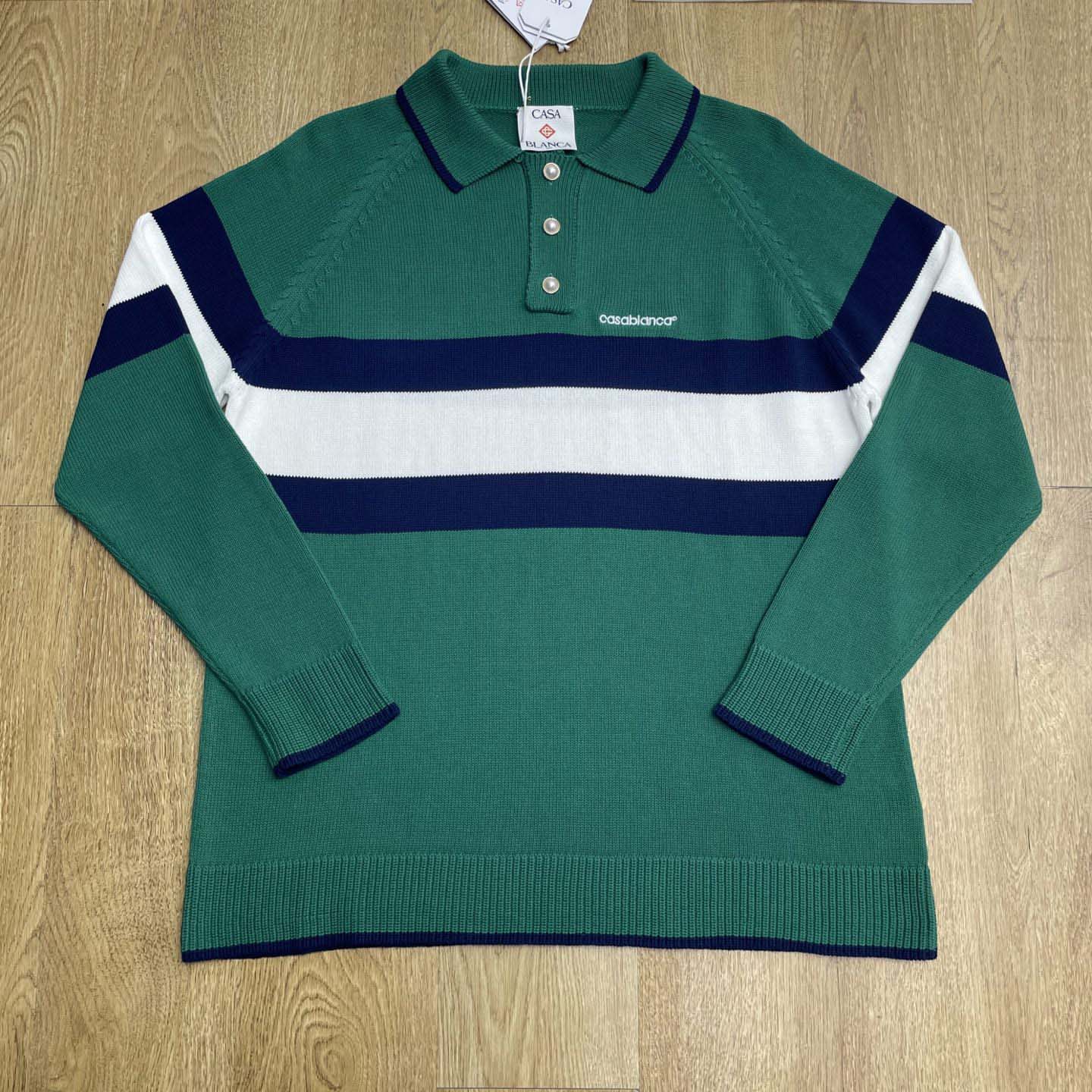 Casablanca Colourblock Polo Shirt    D0088 - DesignerGu