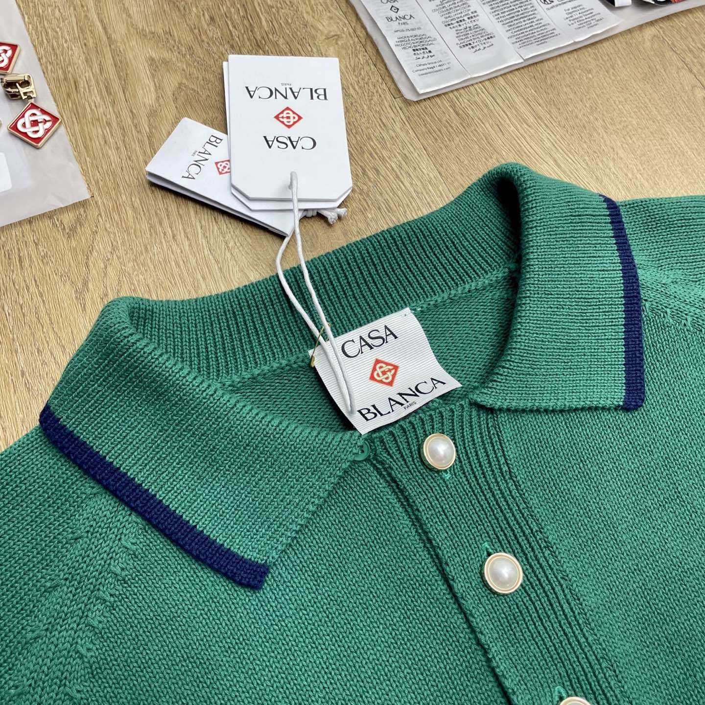 Casablanca Colourblock Polo Shirt    D0088 - DesignerGu