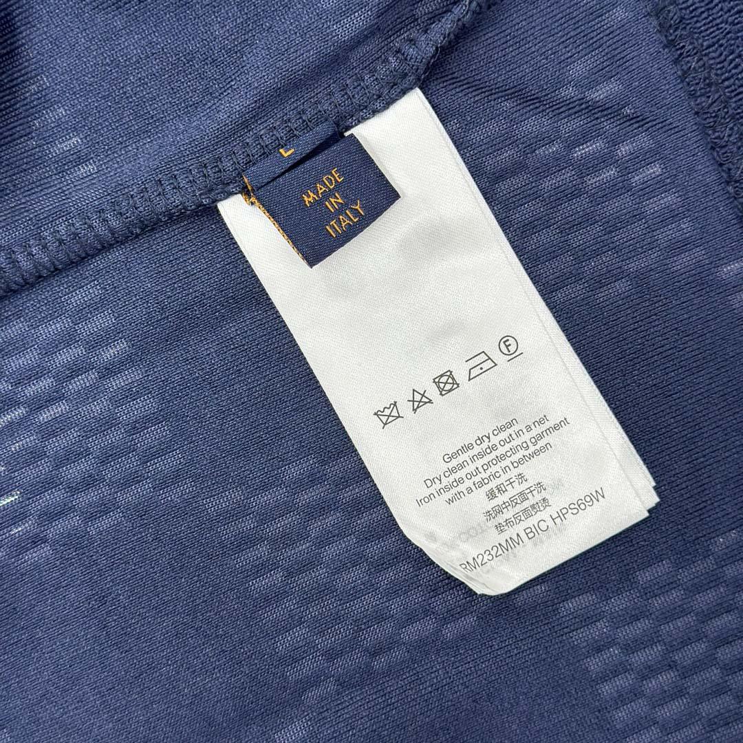 Louis Vuitton Damier French Terry Short-Sleeved Cotton-Blend Shirt   1AGK51 - DesignerGu