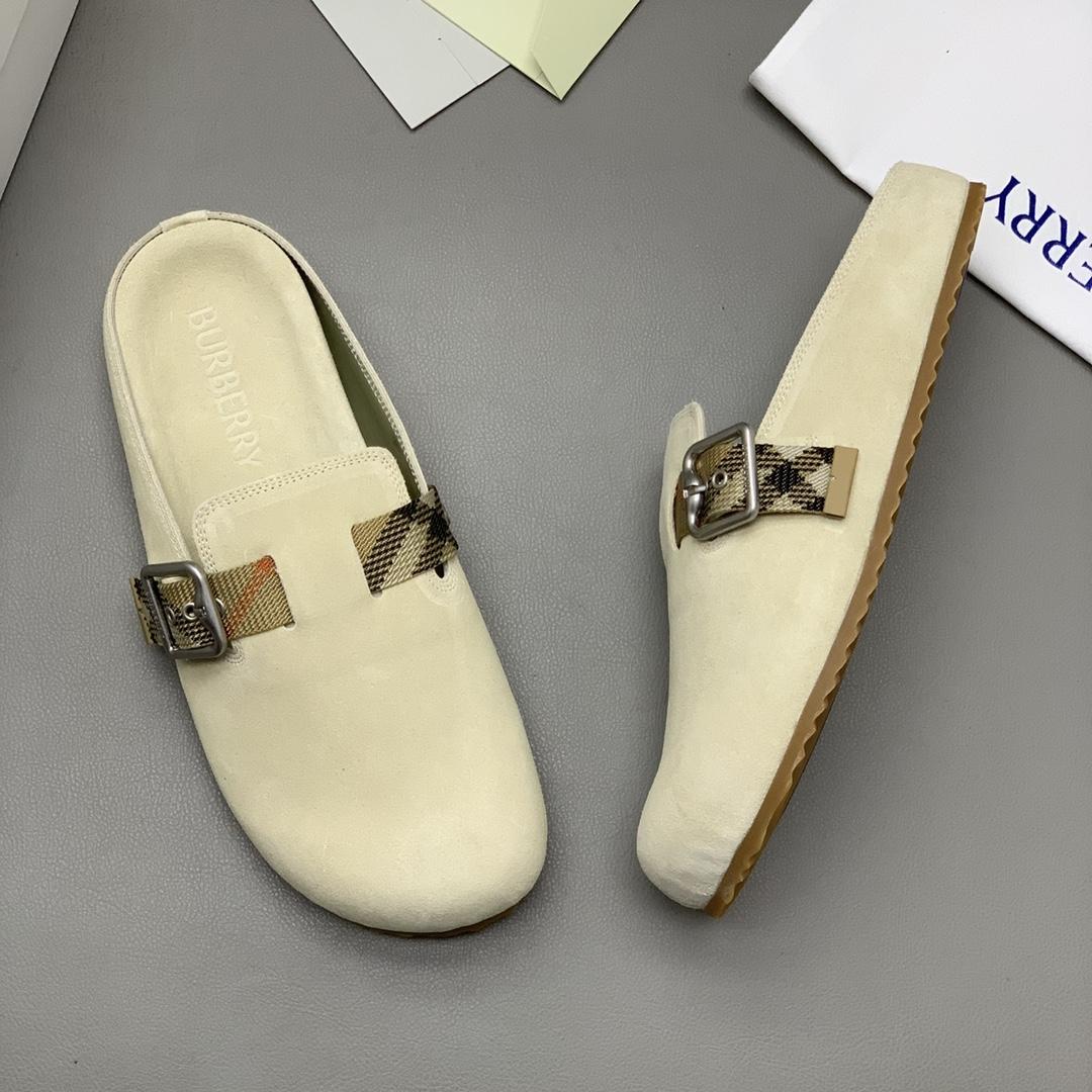 Burberry Suede Urchin Clogs - DesignerGu
