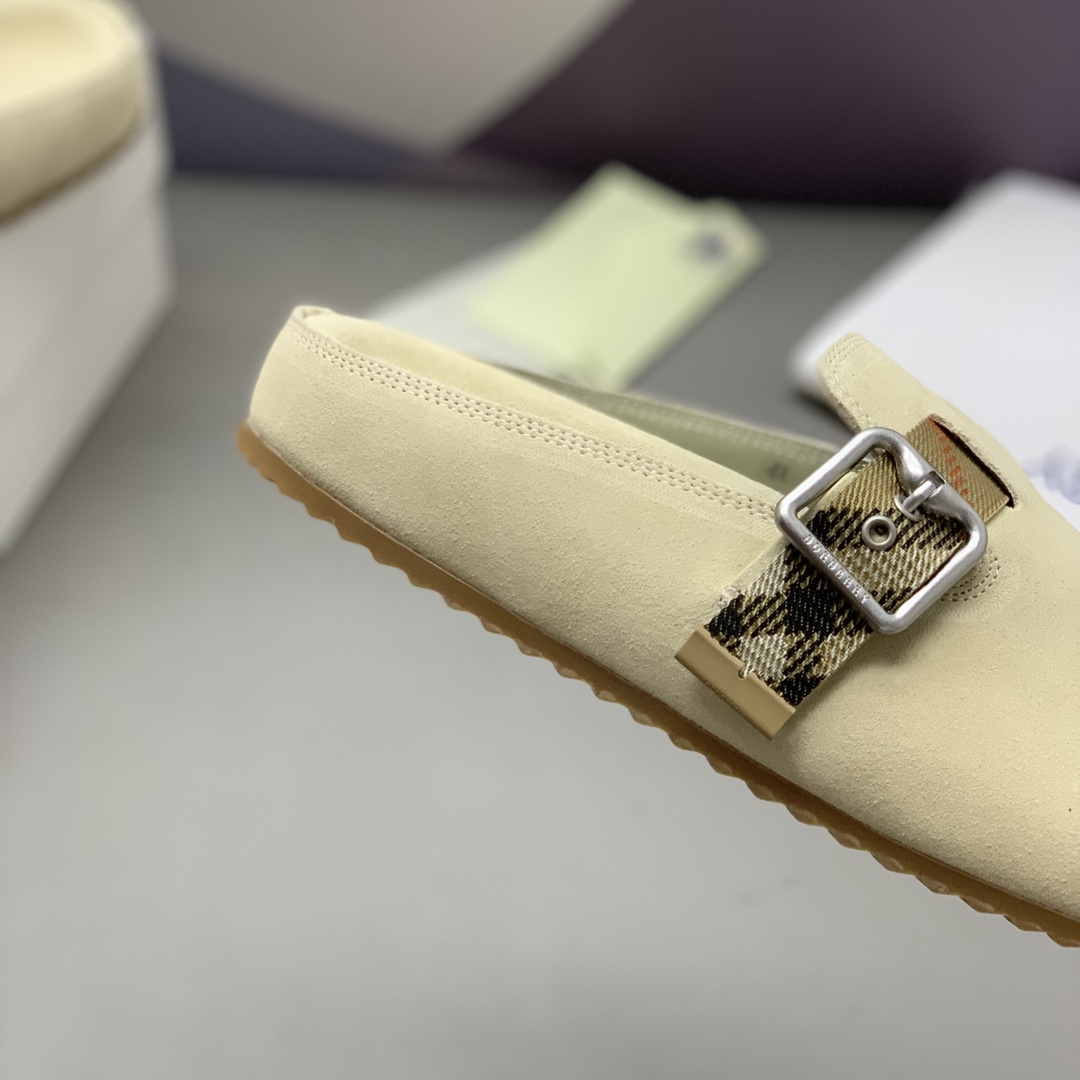 Burberry Suede Urchin Clogs - DesignerGu