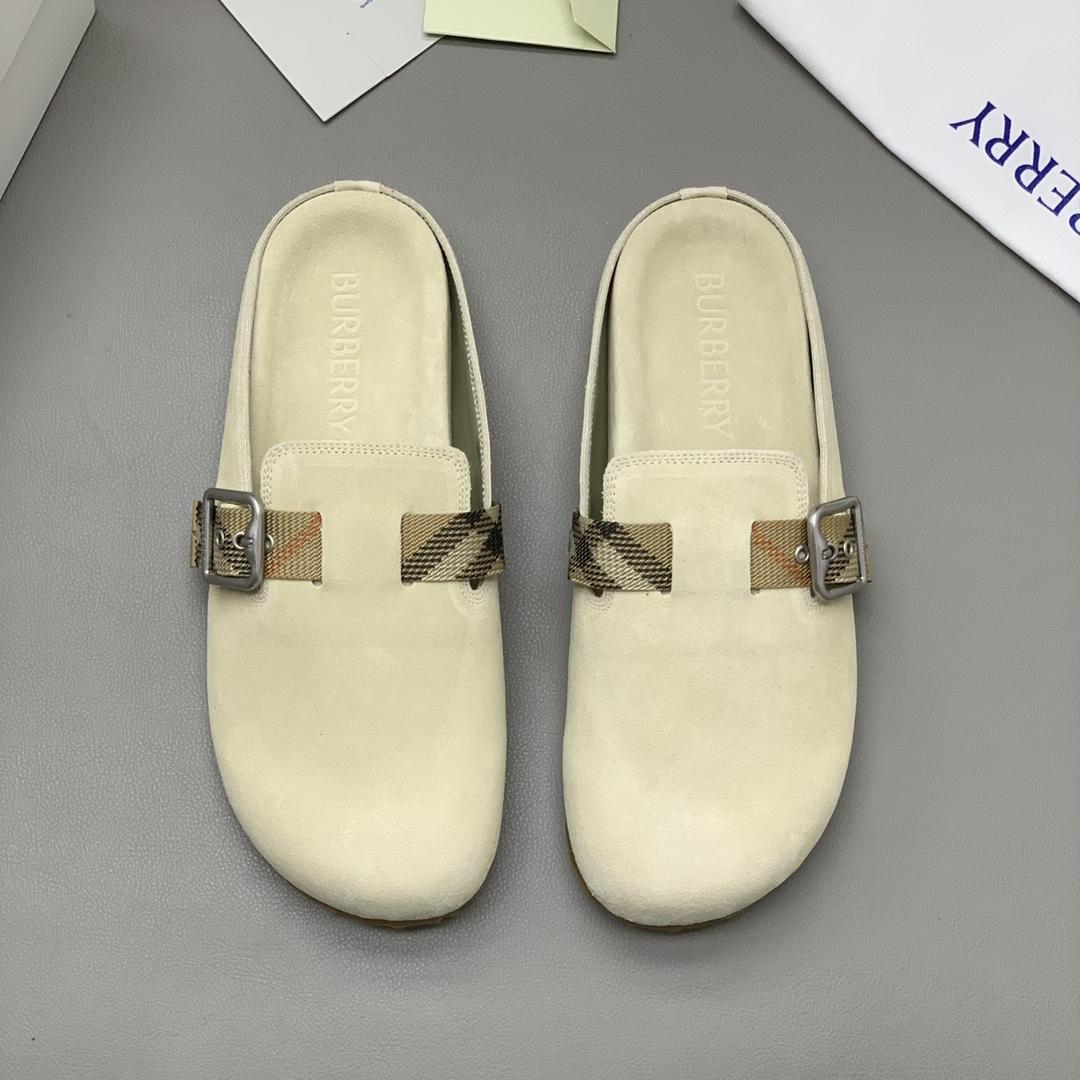 Burberry Suede Urchin Clogs - DesignerGu