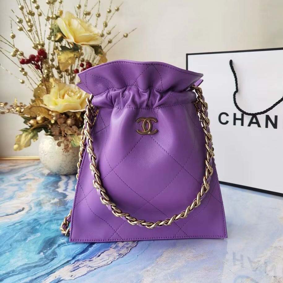 Chanel  CC Purple Shoulder Bag (50% Off Sale)  pb91 - DesignerGu