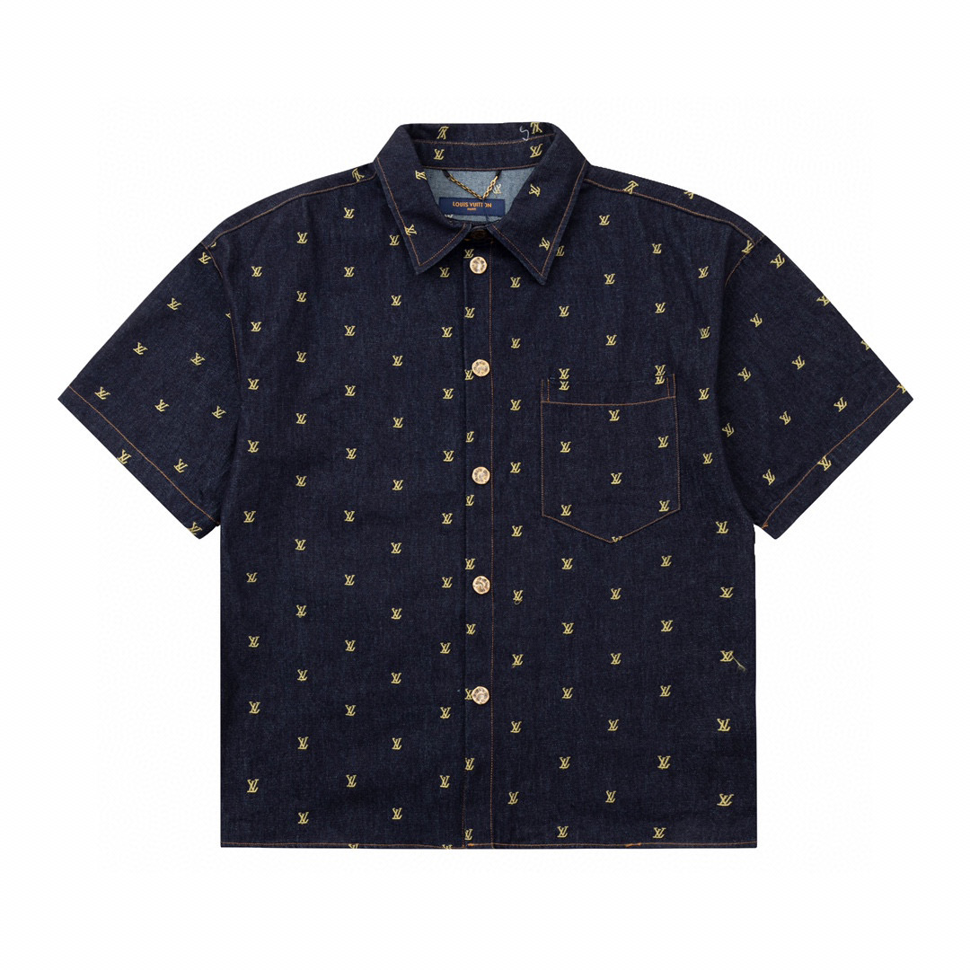 Louis Vuitton Denim Shirts  yf1210  (50% Off Sale) - DesignerGu