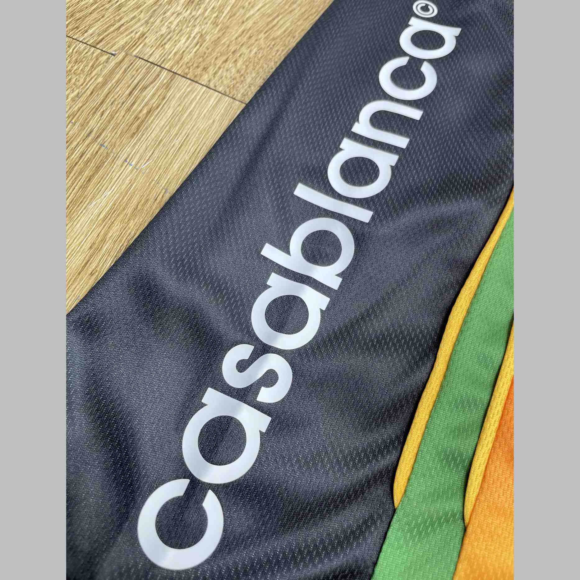 Casablanca Pastel Gradient Football Shorts   C1009 - DesignerGu